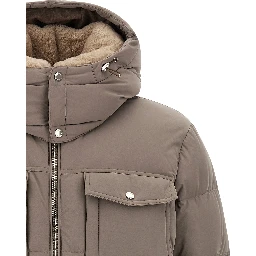 Gray Wool Bomber