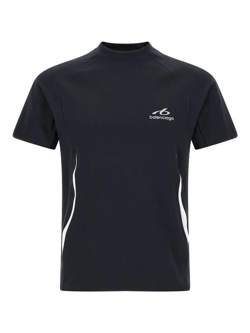 Blue Polyamide T-Shirt