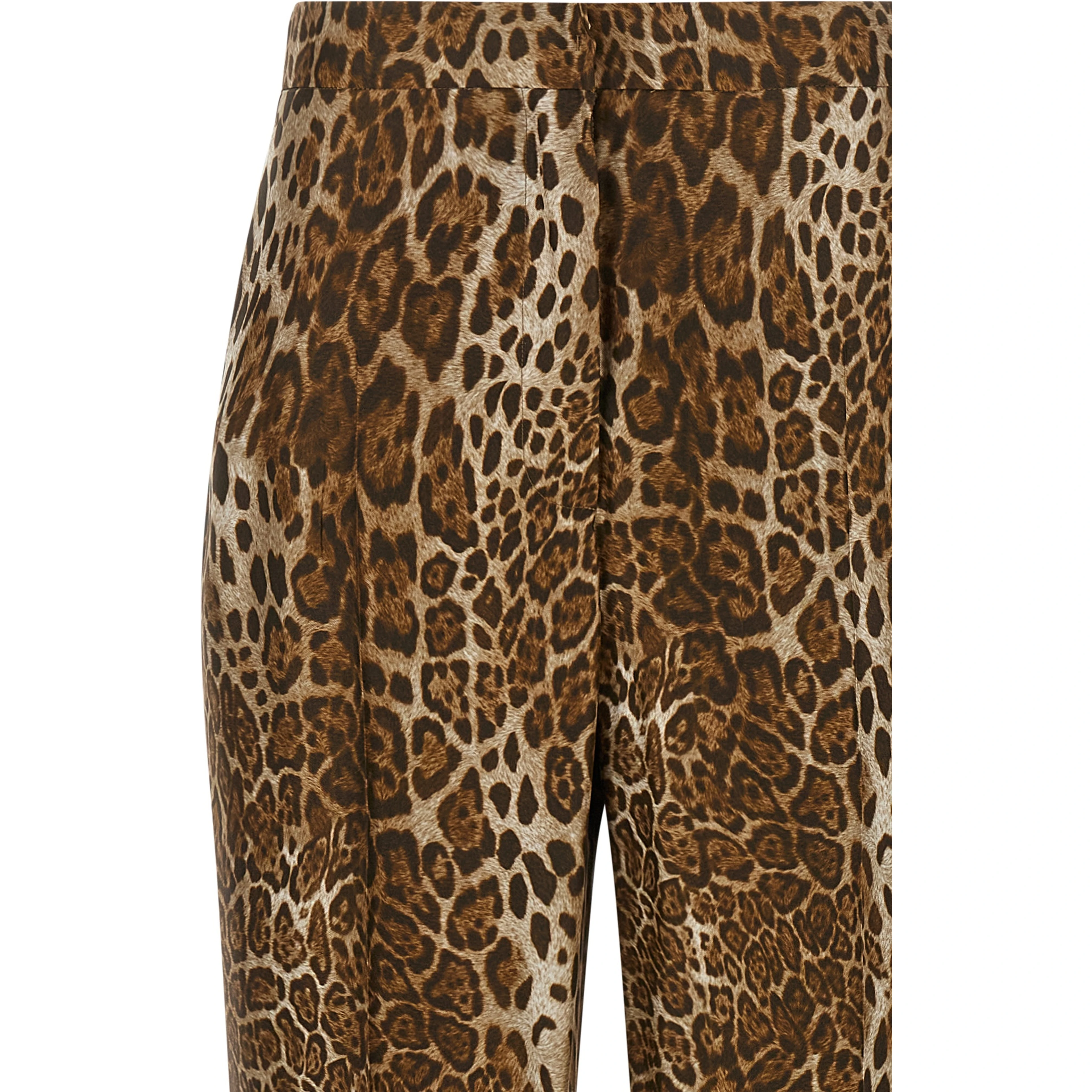 Brown Silk Casual Pants