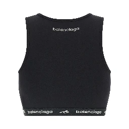 Black Polyamide Sport Bra