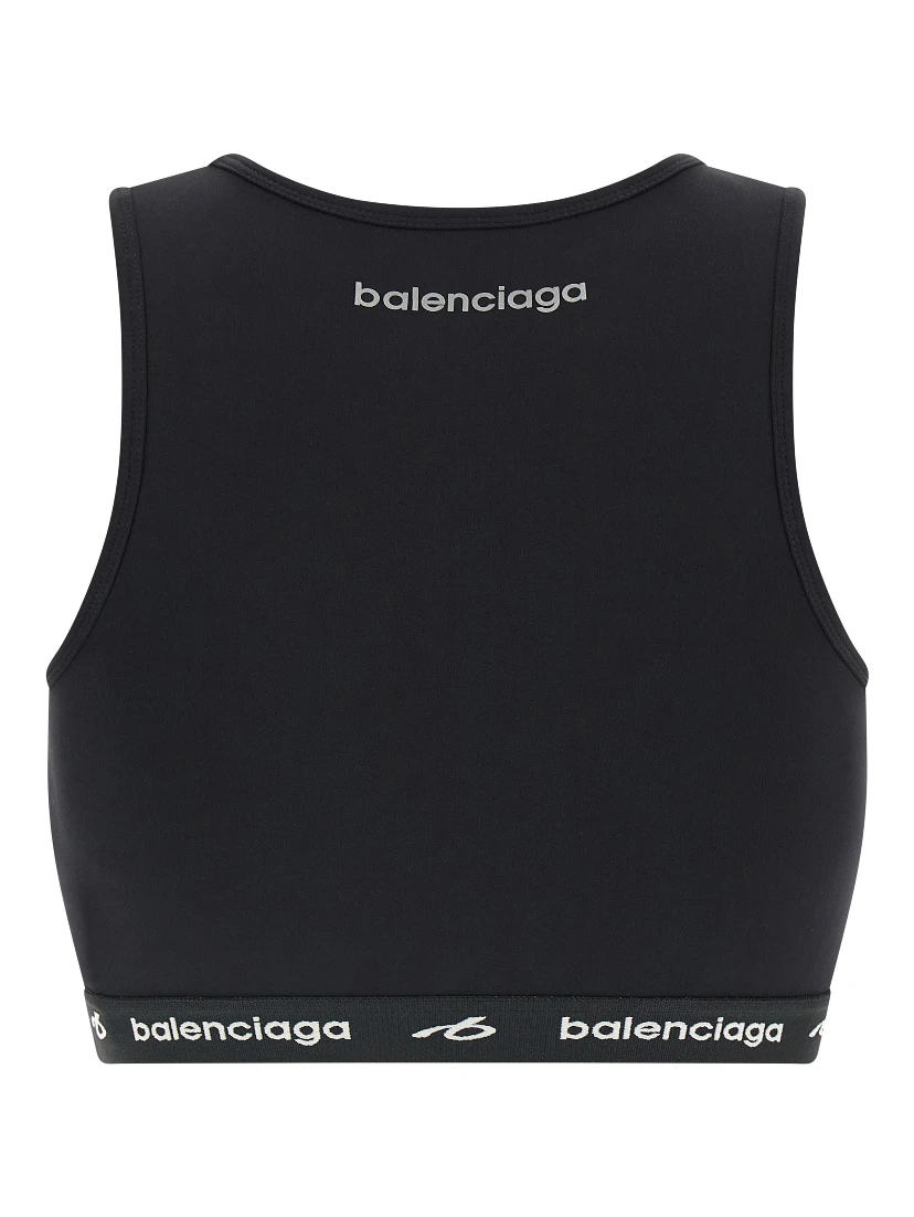 Black Polyamide Sport Bra