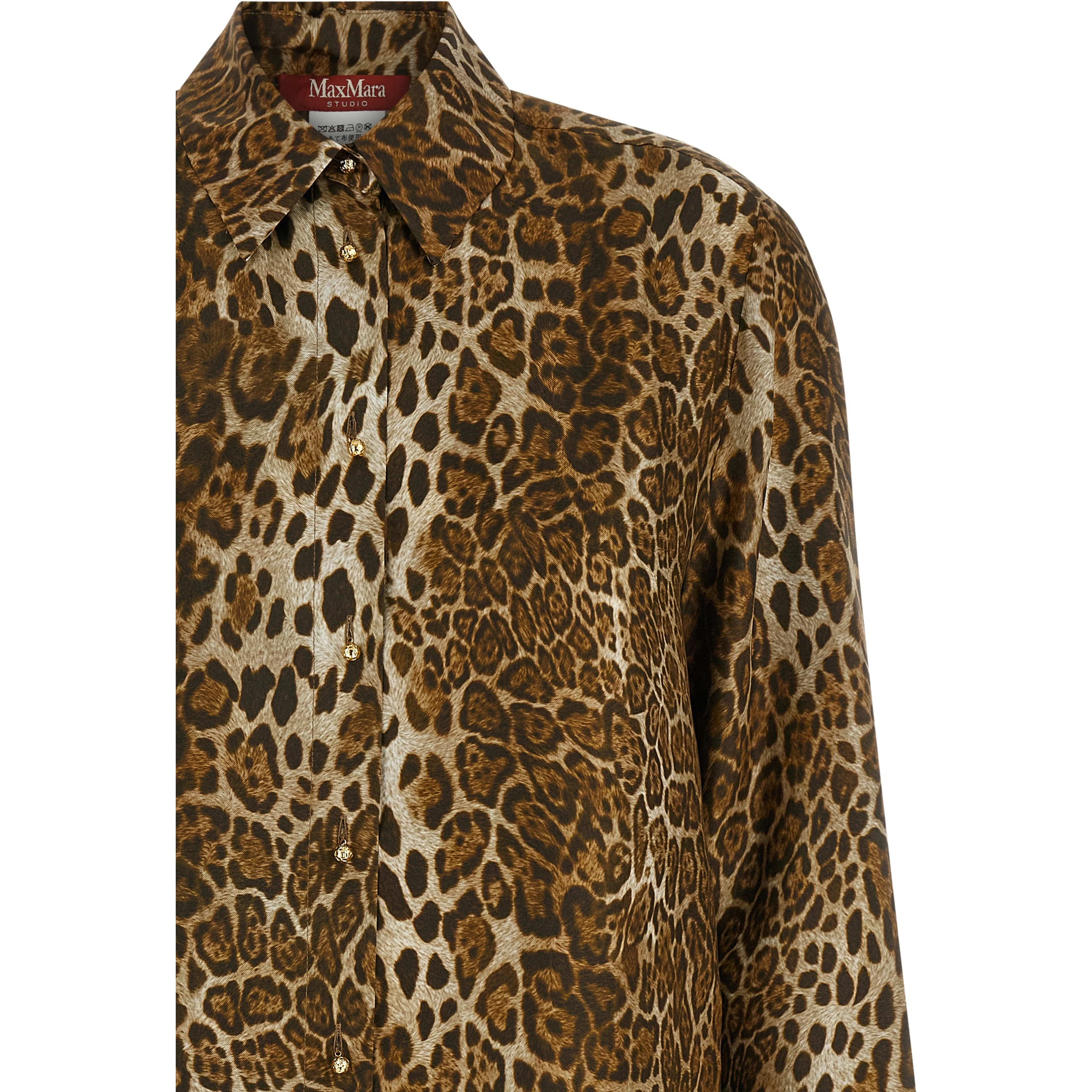 Brown Silk Blouse