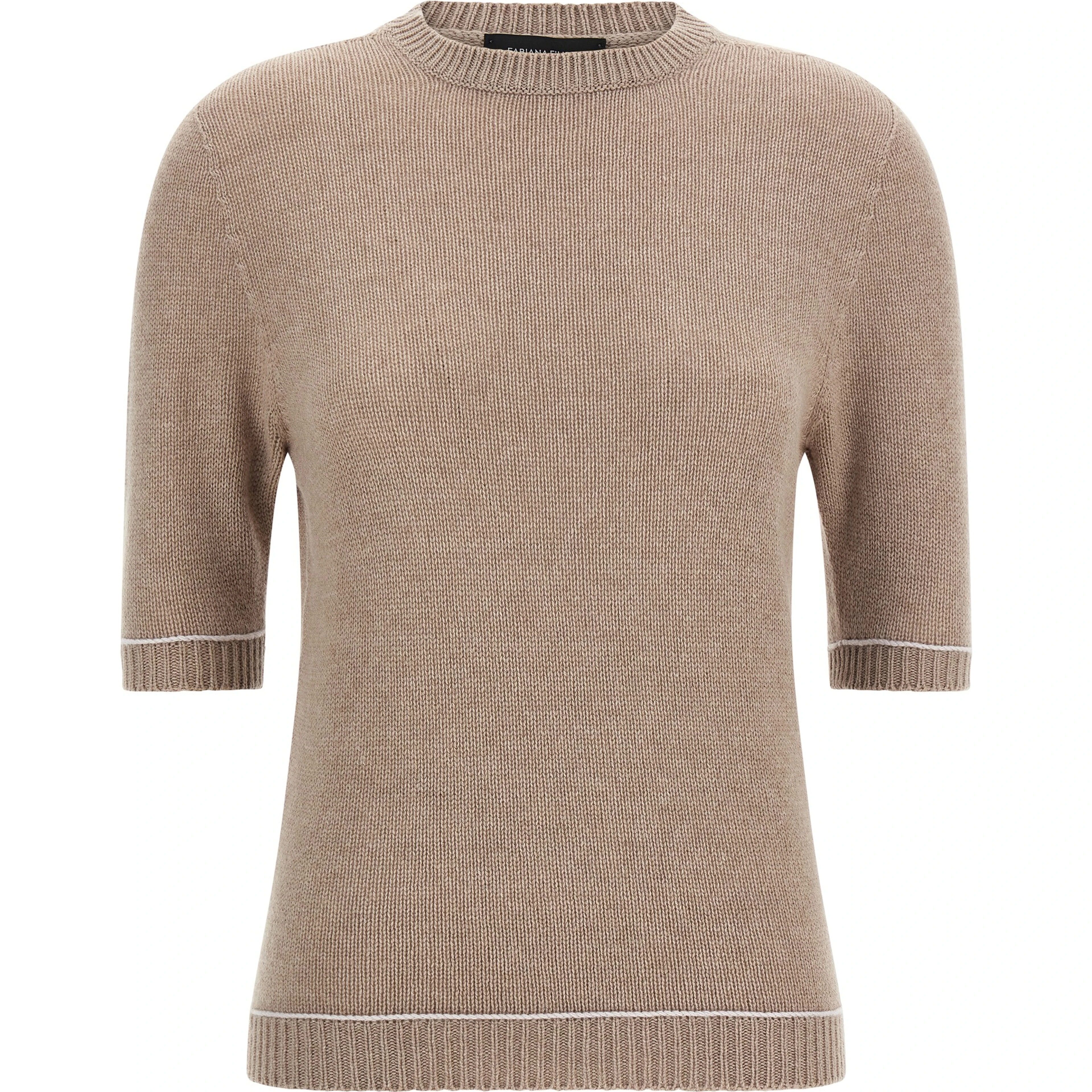 Beige Virgin Wool Cardigan