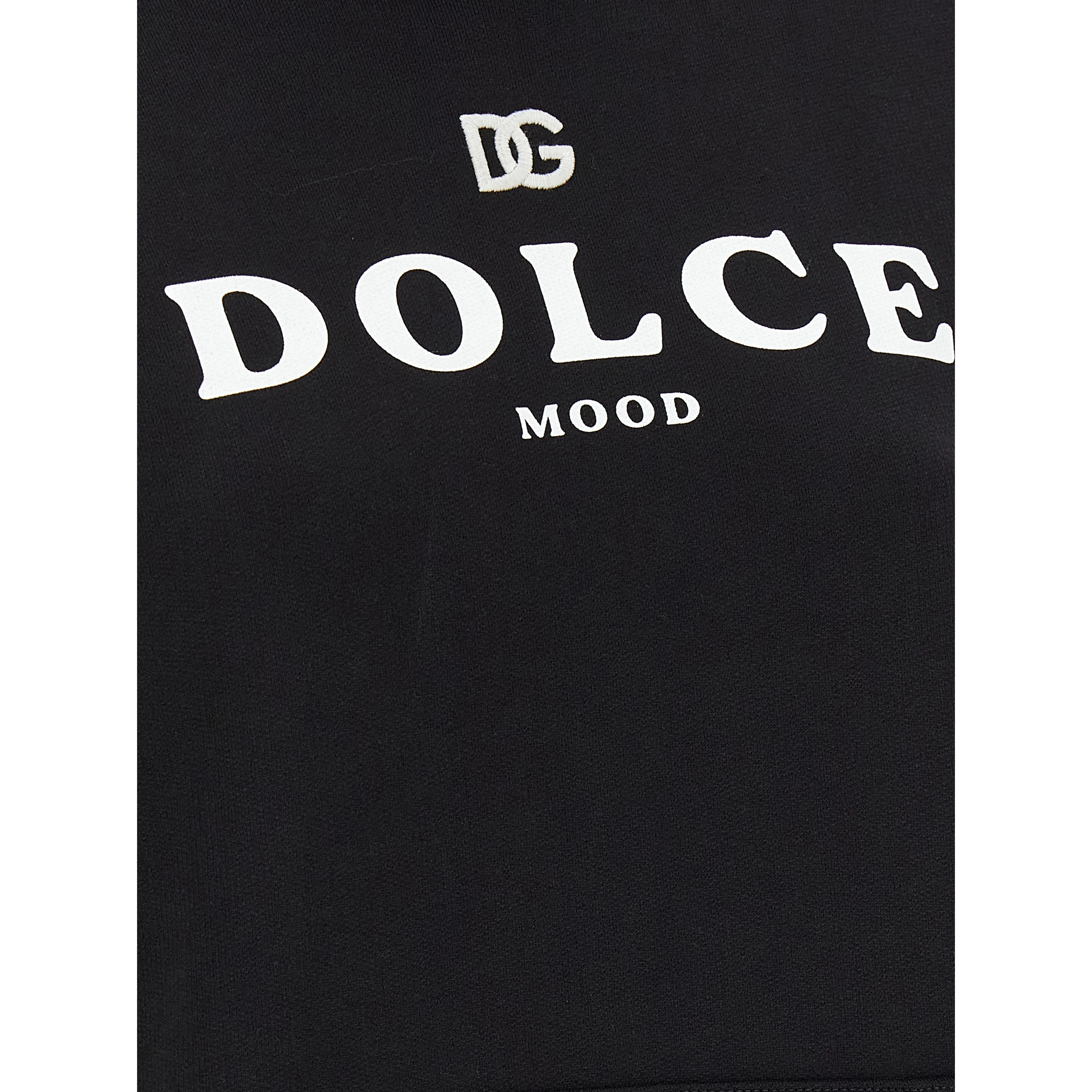 Black Cotton Hoodie
