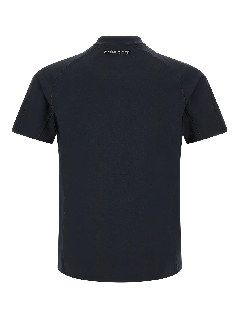 Blue Polyamide T-Shirt