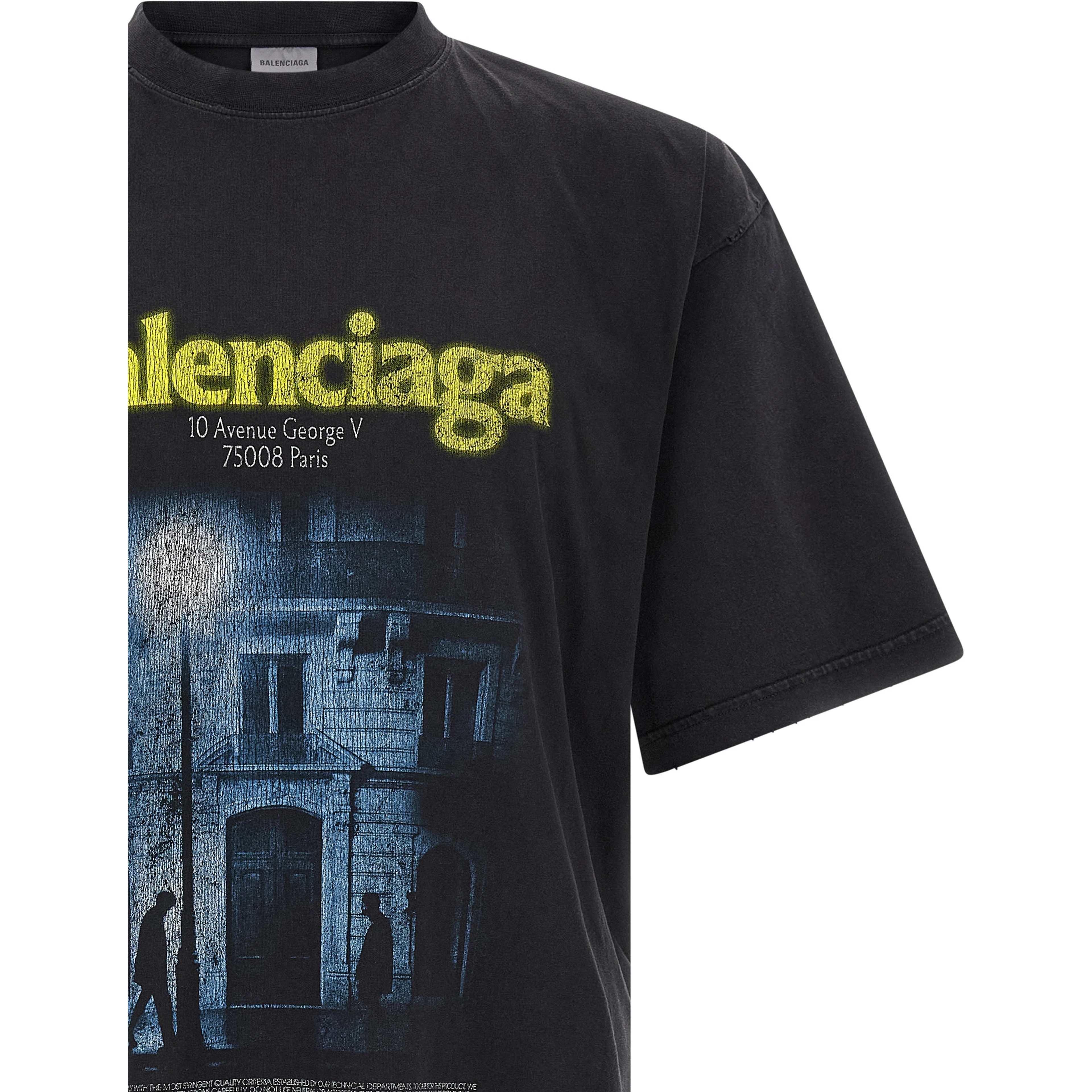 Black Cotton T-Shirt