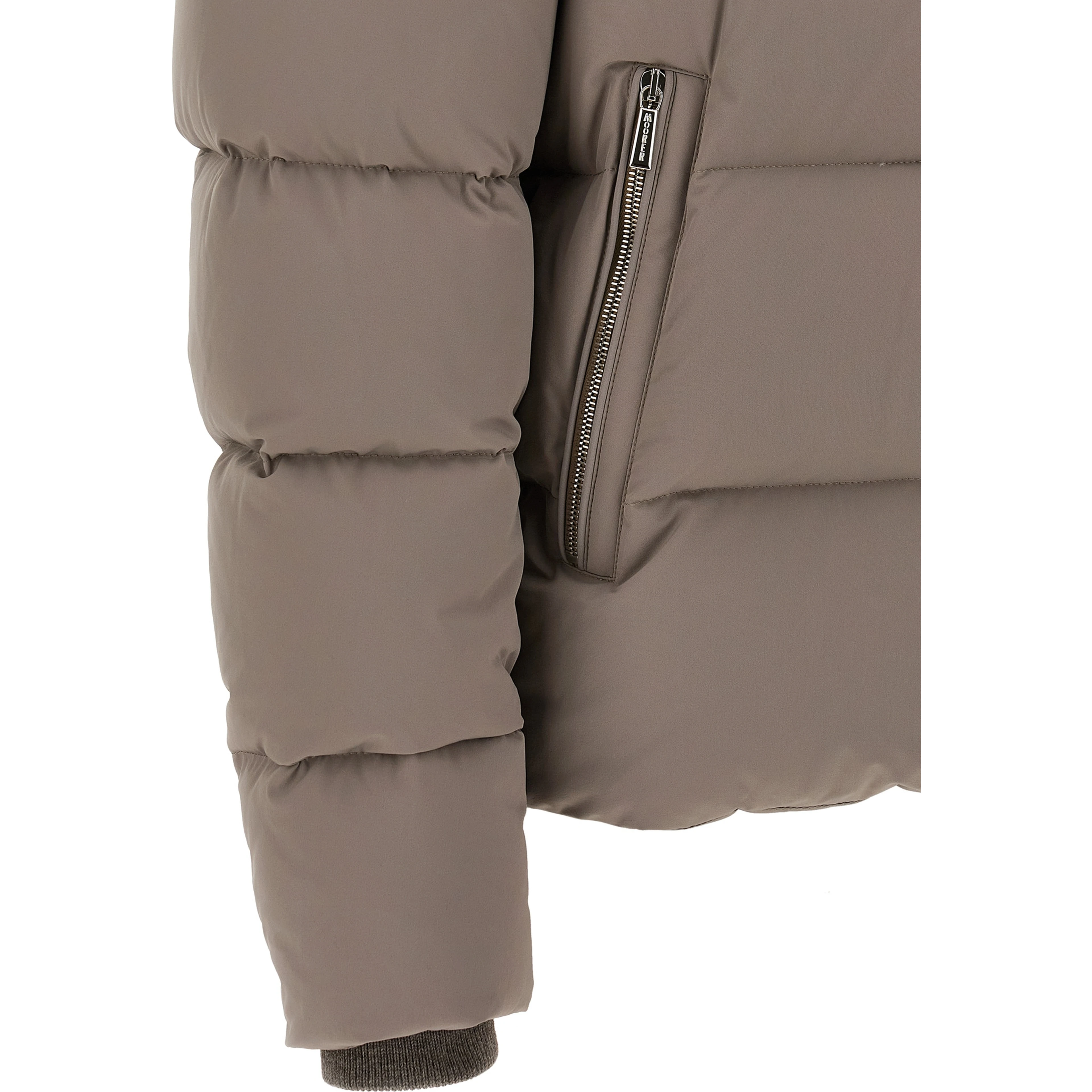 Gray Wool Bomber