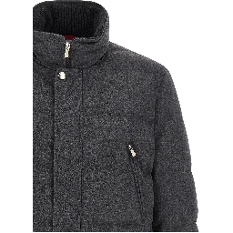 Gray Wool Parka