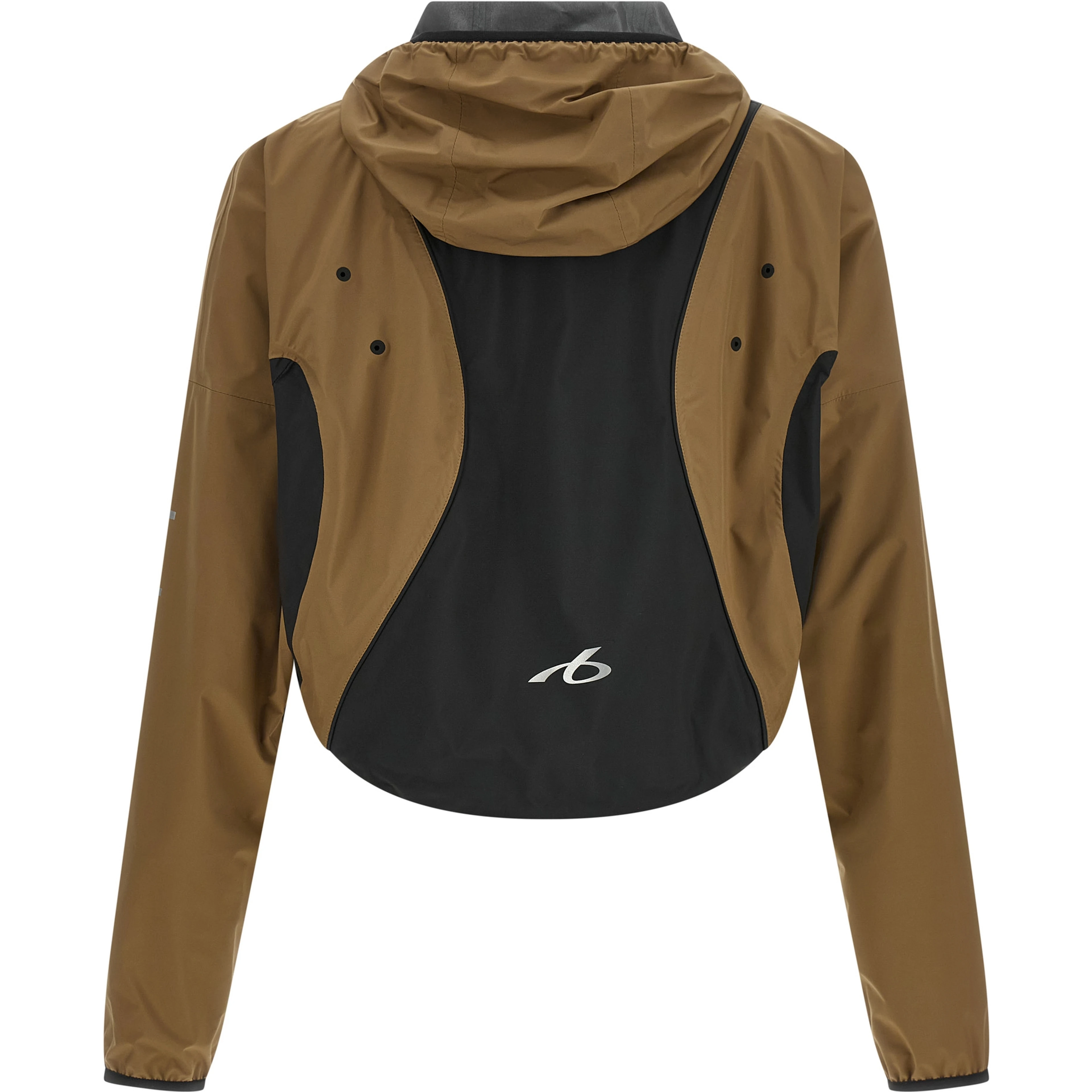 Brown Polyester Shell Jacket