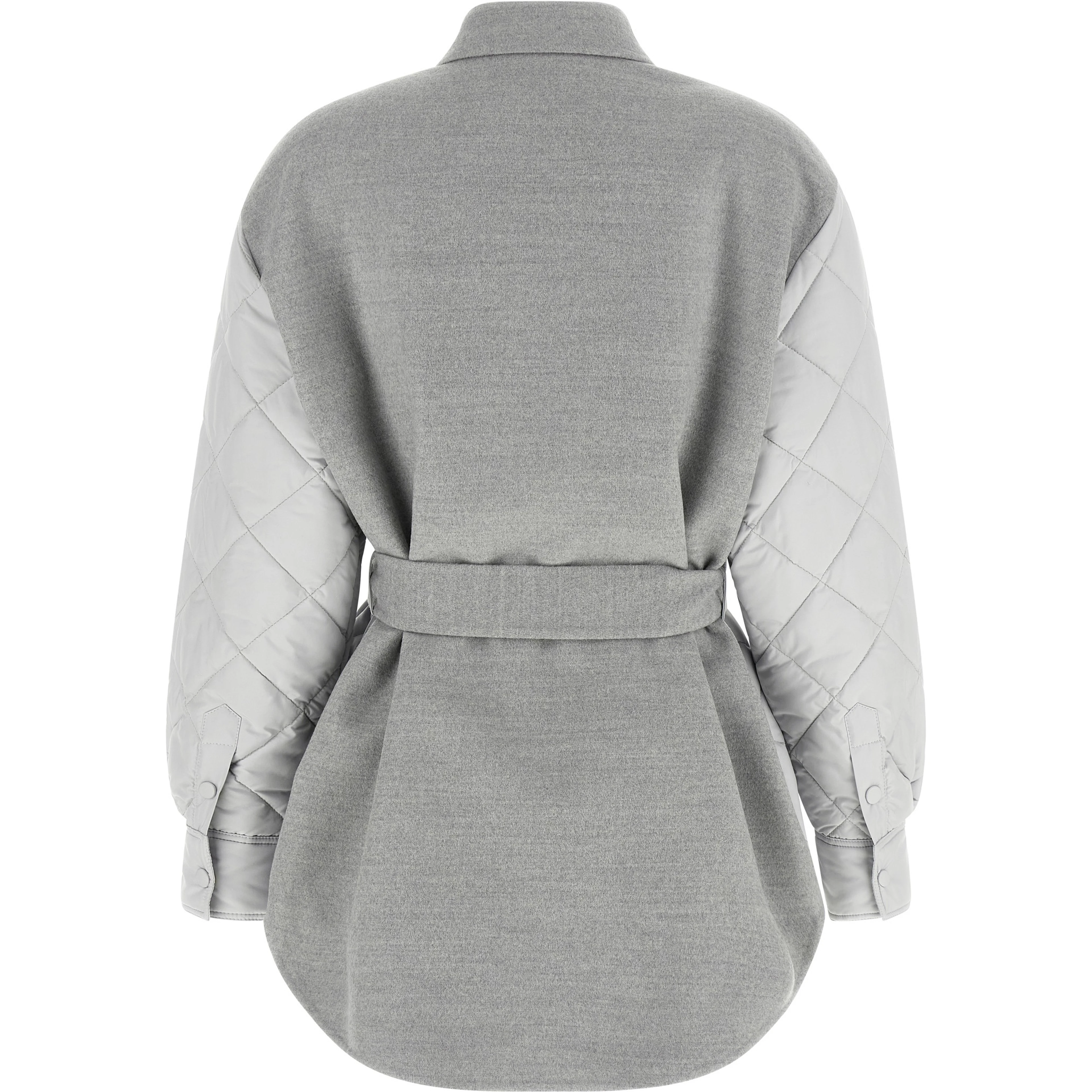 Gray Polyester Shell Jacket