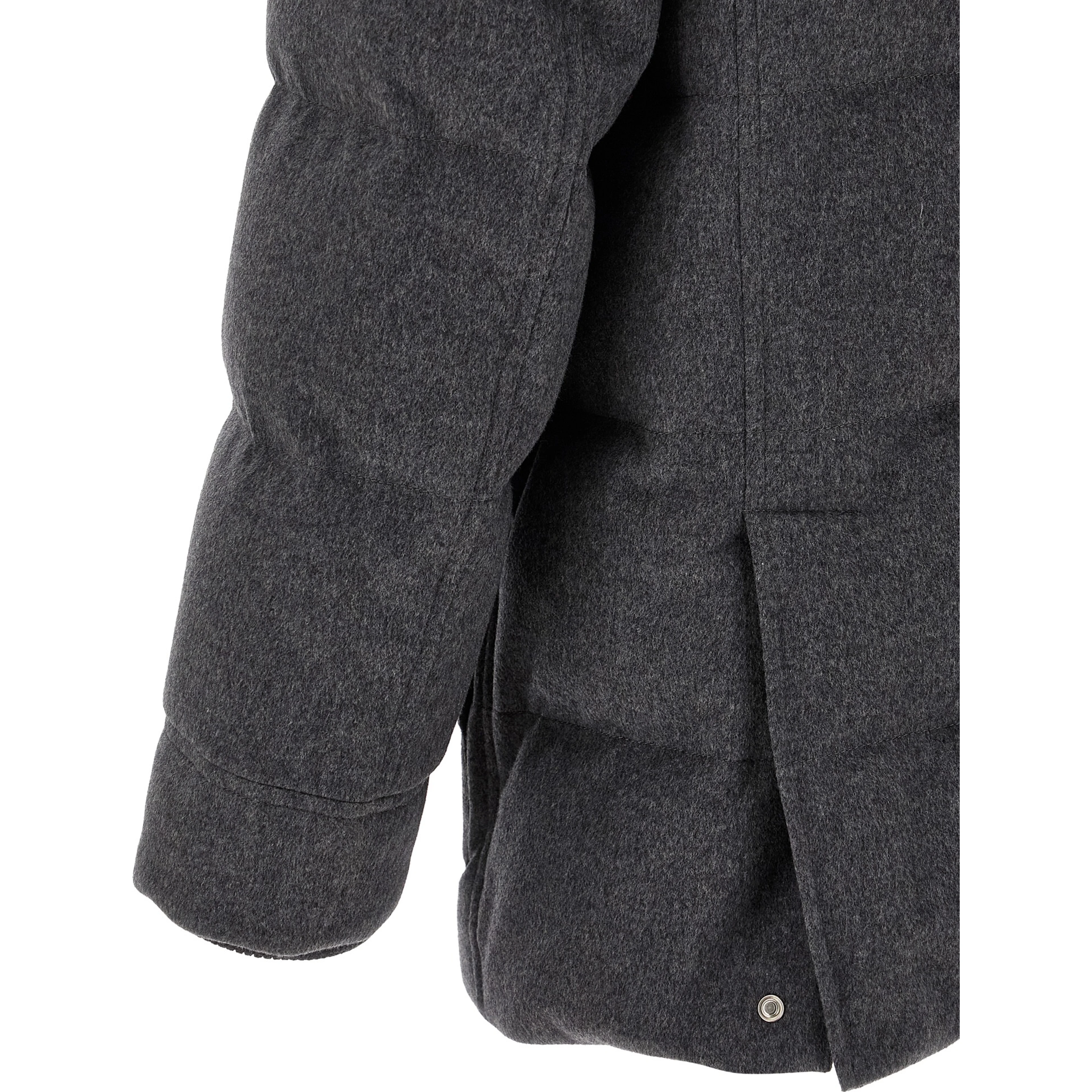 Gray Wool Parka