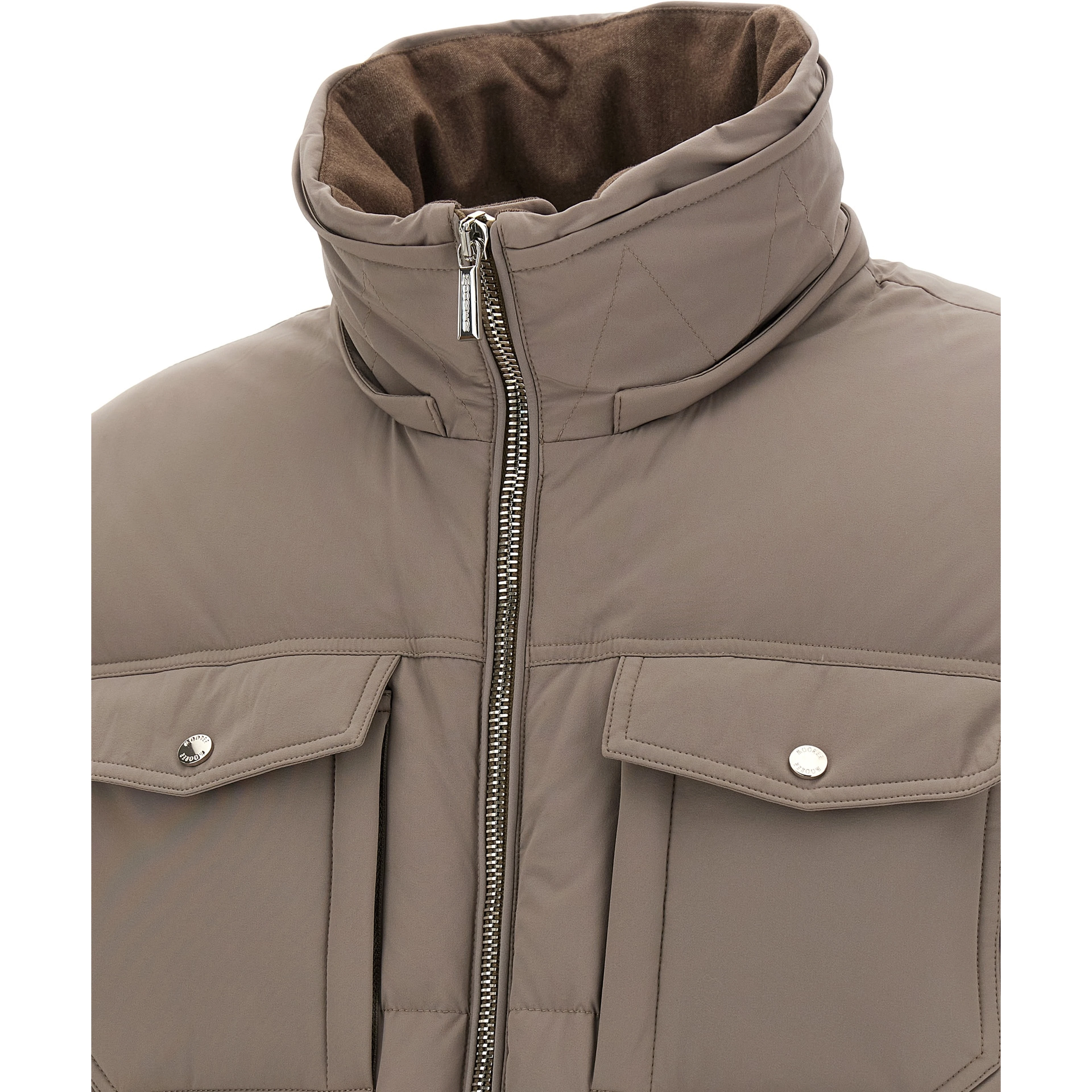 Gray Wool Bomber