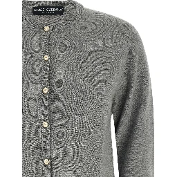 Gray Cashmere Cardigan