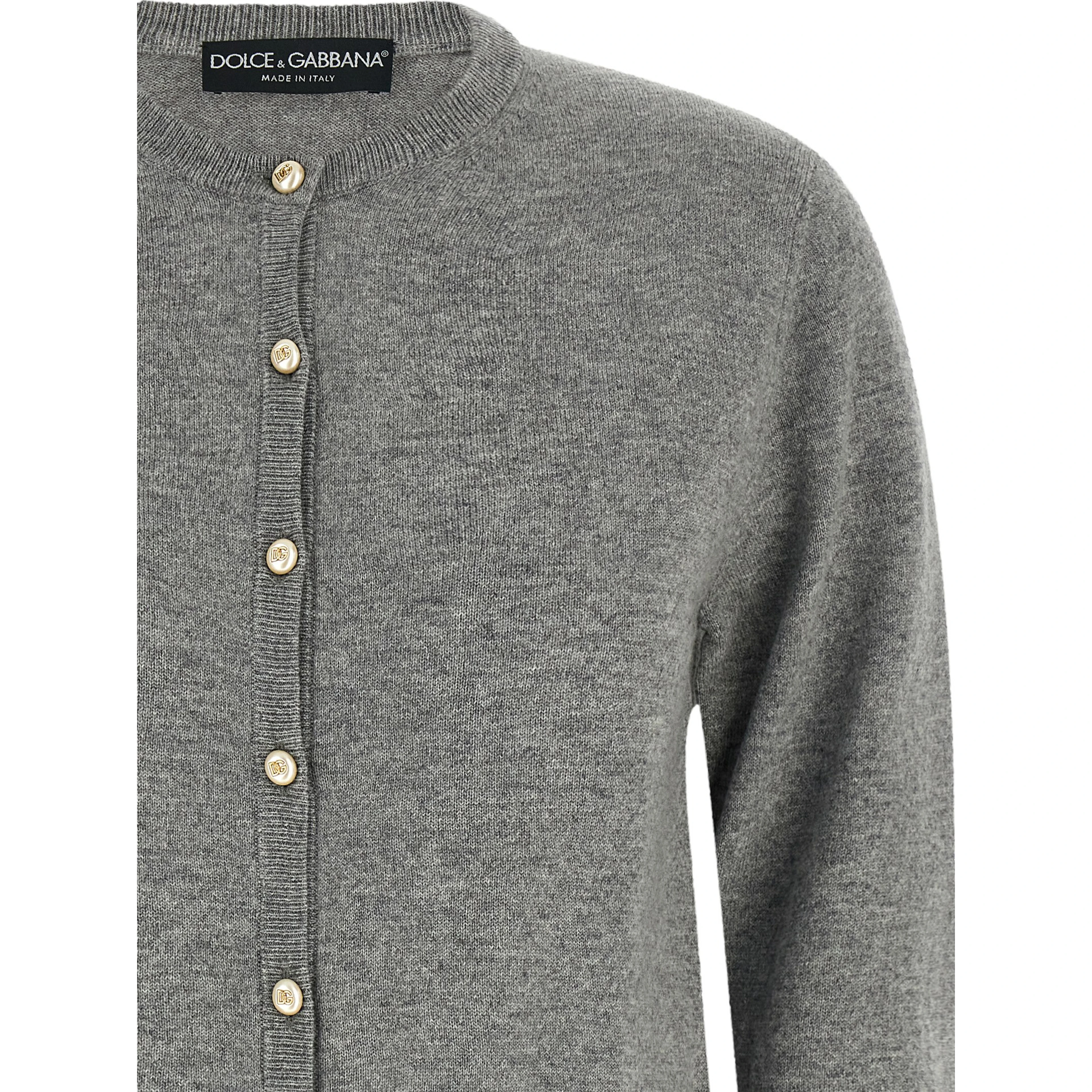 Gray Cashmere Cardigan