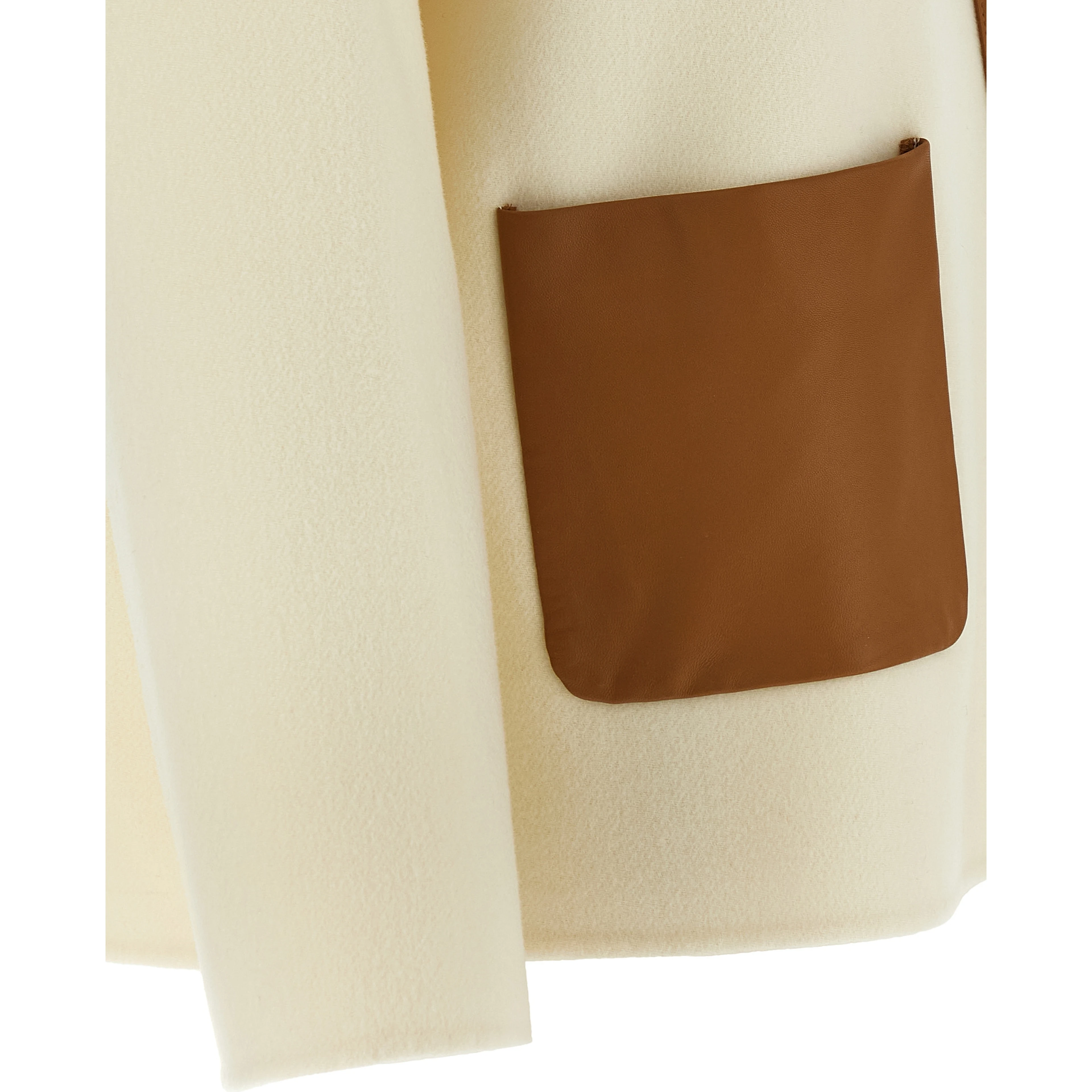 White Virgin Wool Coat