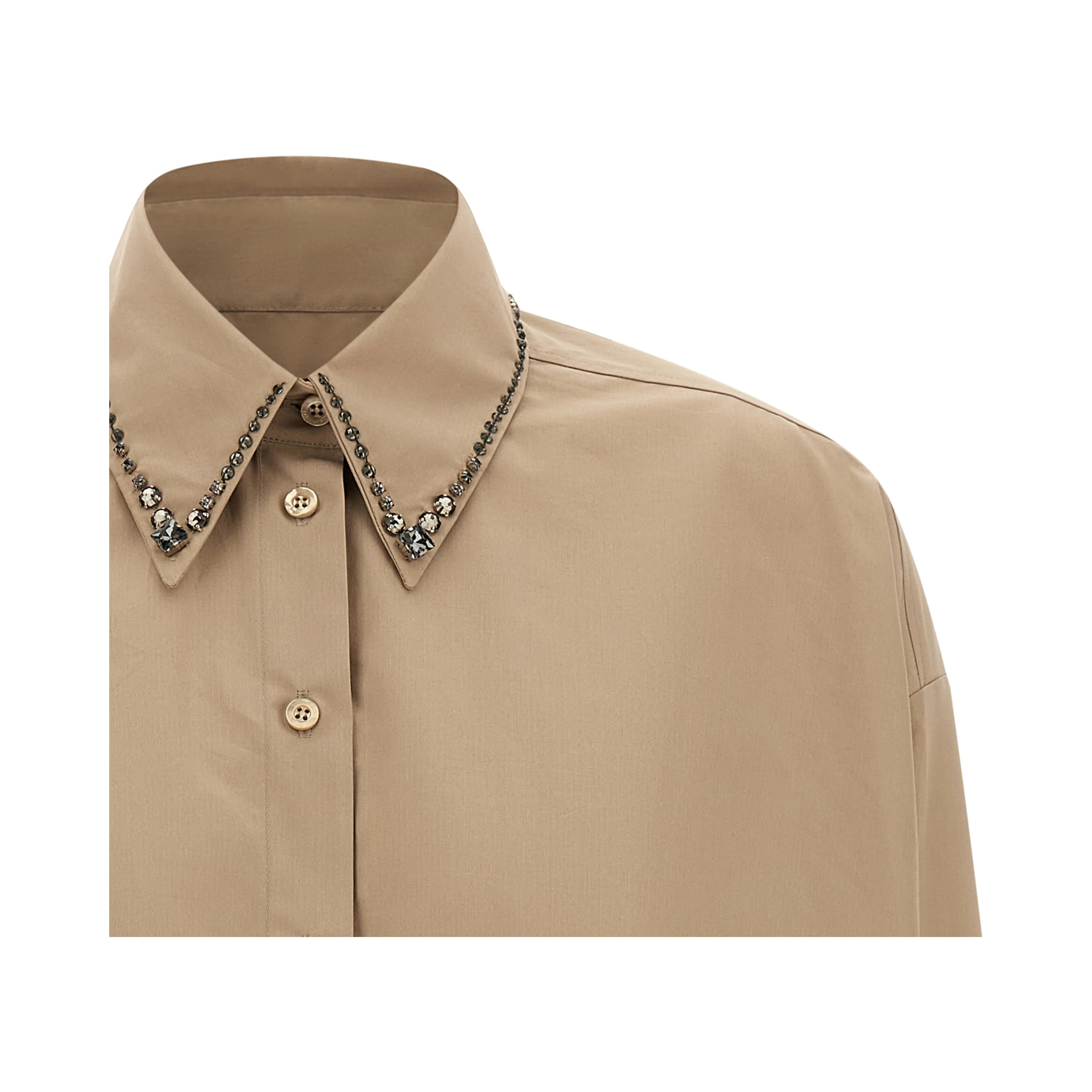 Beige Cotton Blouse