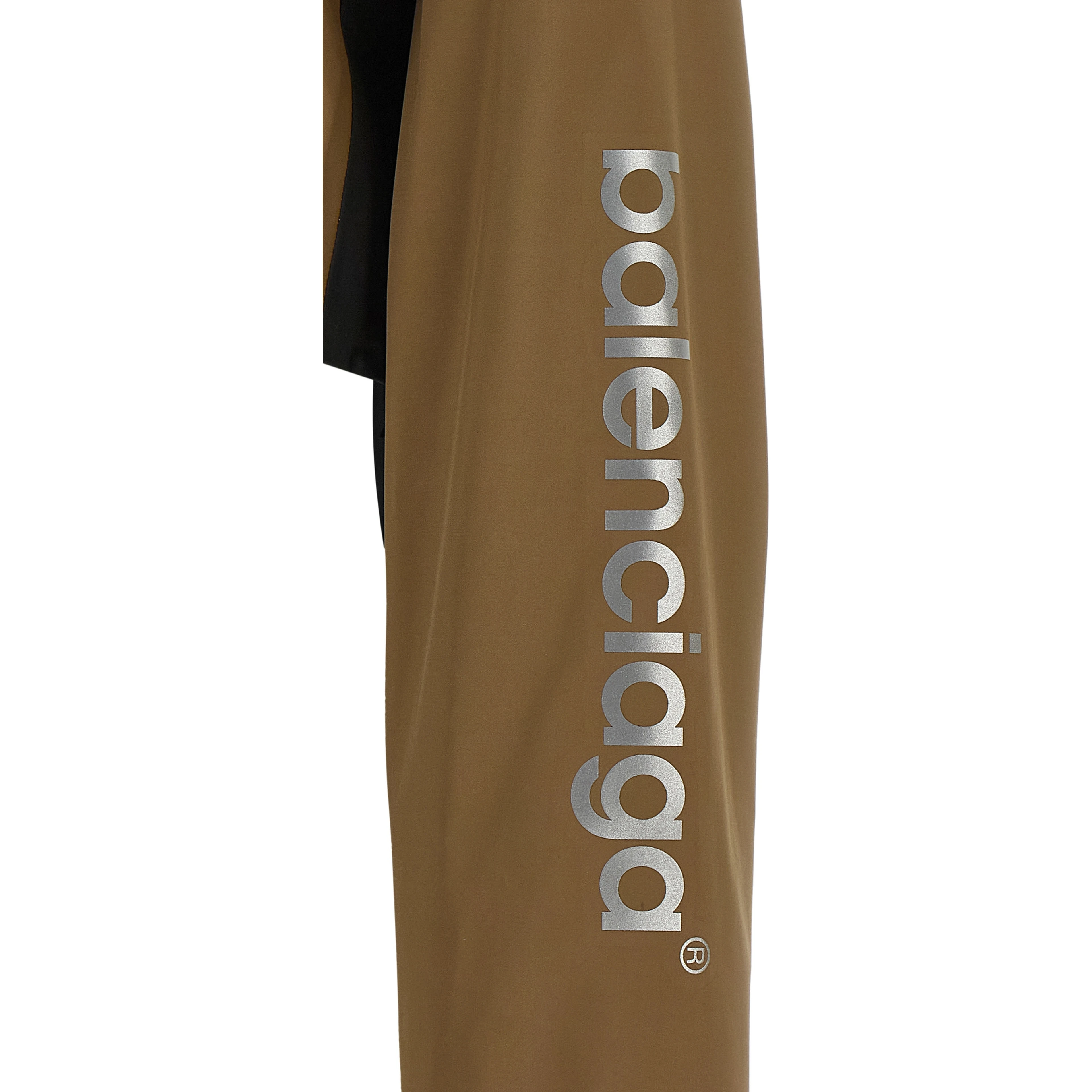 Brown Polyester Shell Jacket