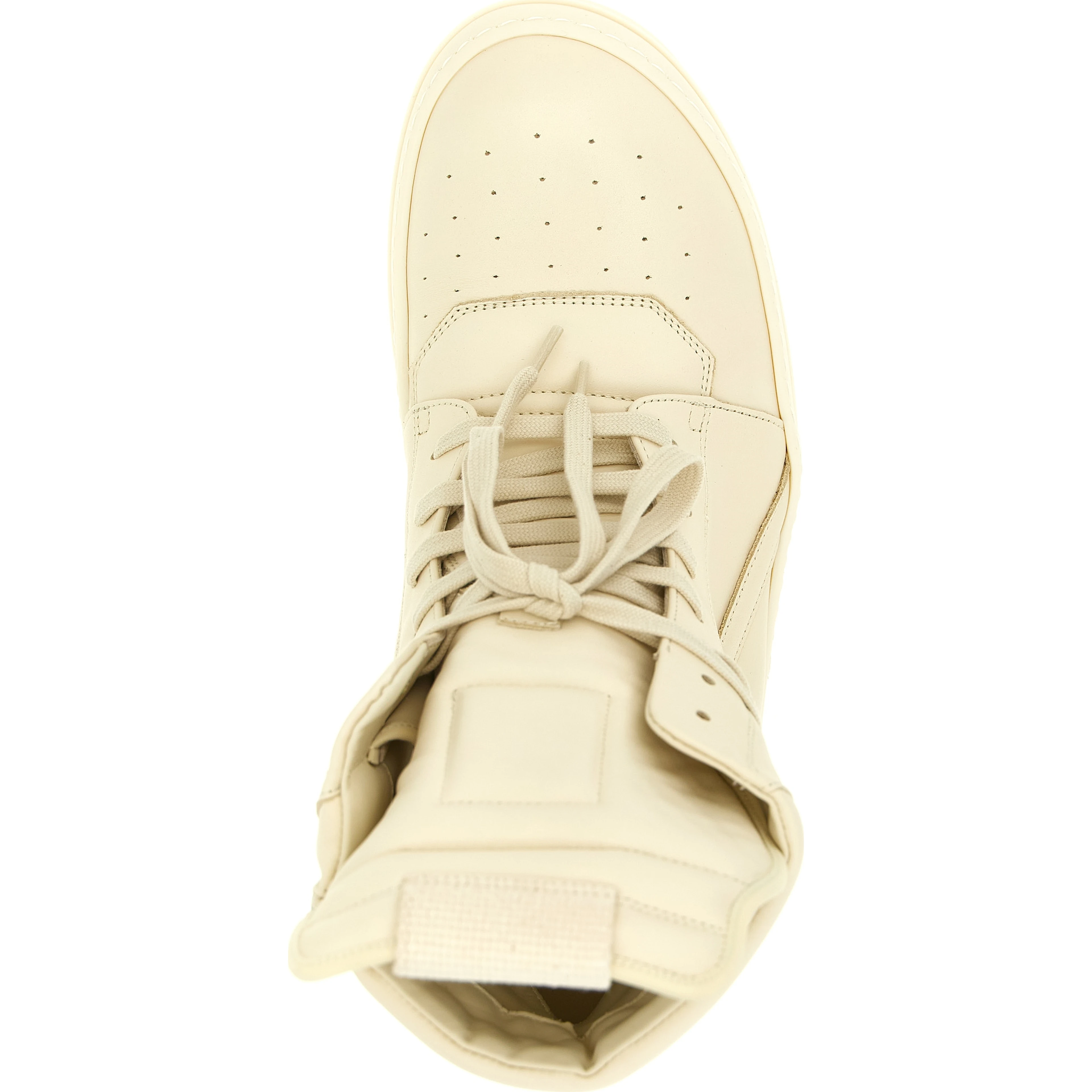 White Calfskin High Top Sneakers