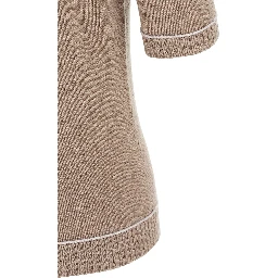Beige Virgin Wool Cardigan
