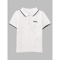Polo baby con profili a righe su colletto e maniche