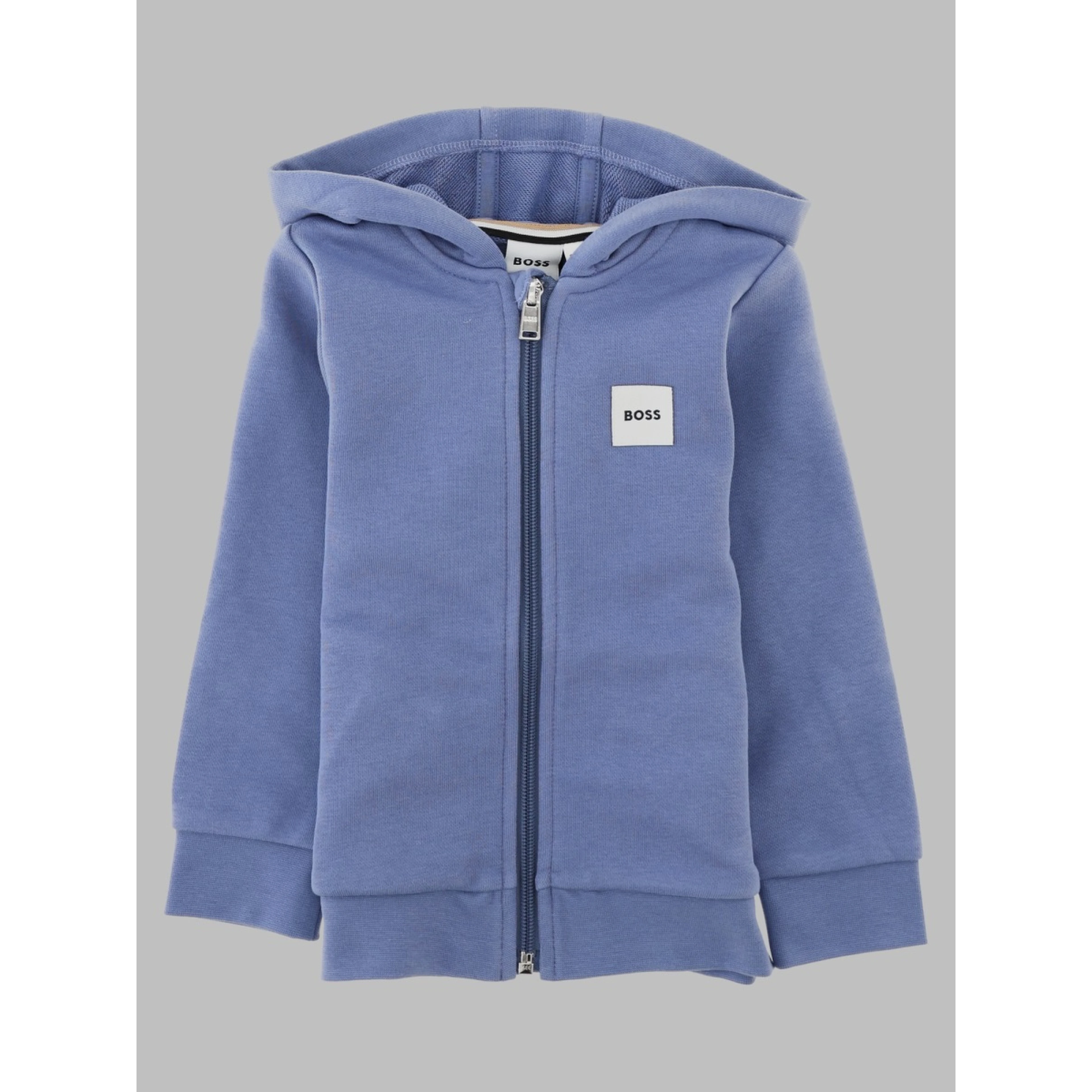 Felpa con cappuccio e zip intera