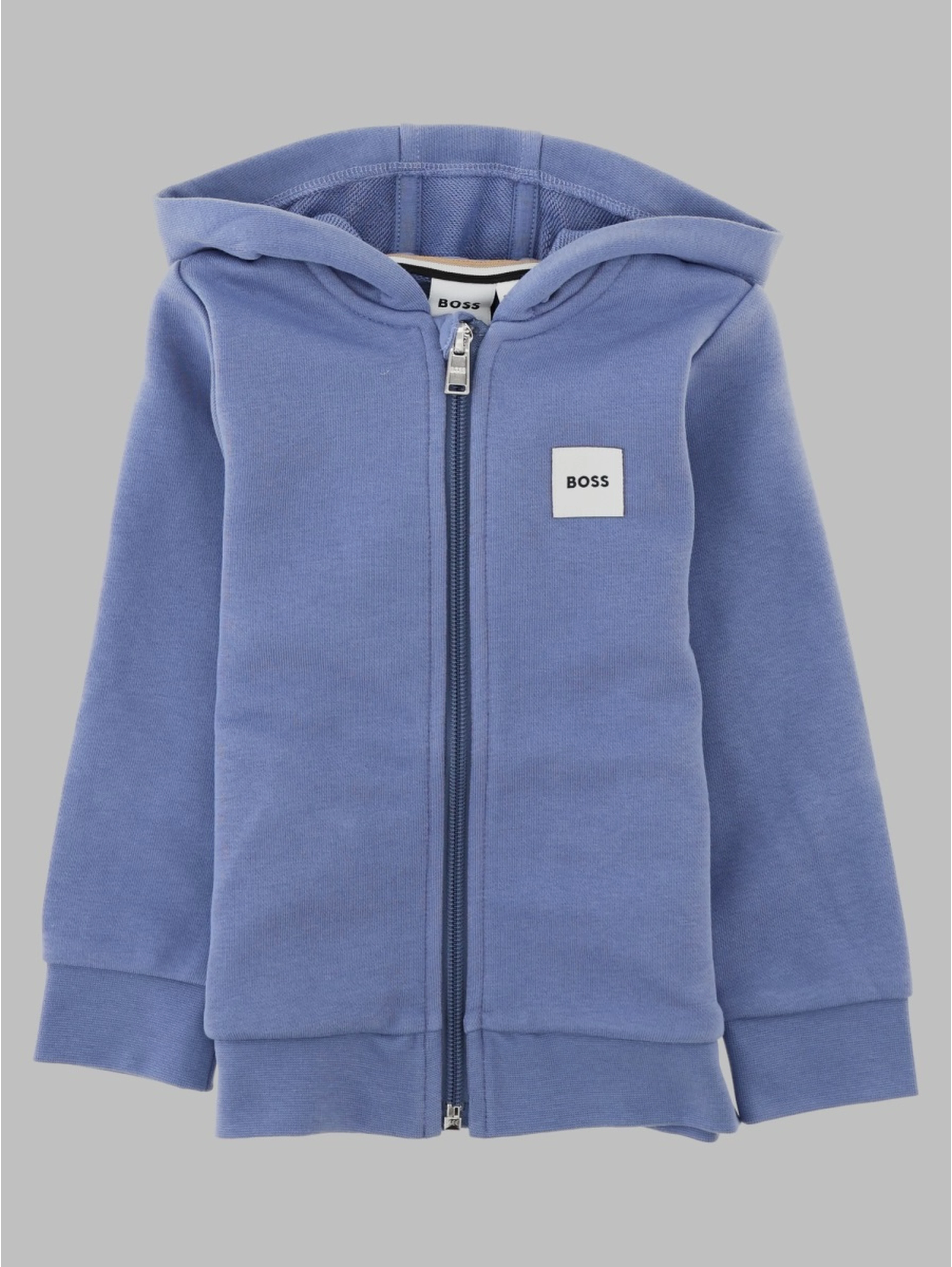 Felpa con cappuccio e zip intera