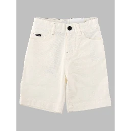 Shorts in denim con dettaglio logo