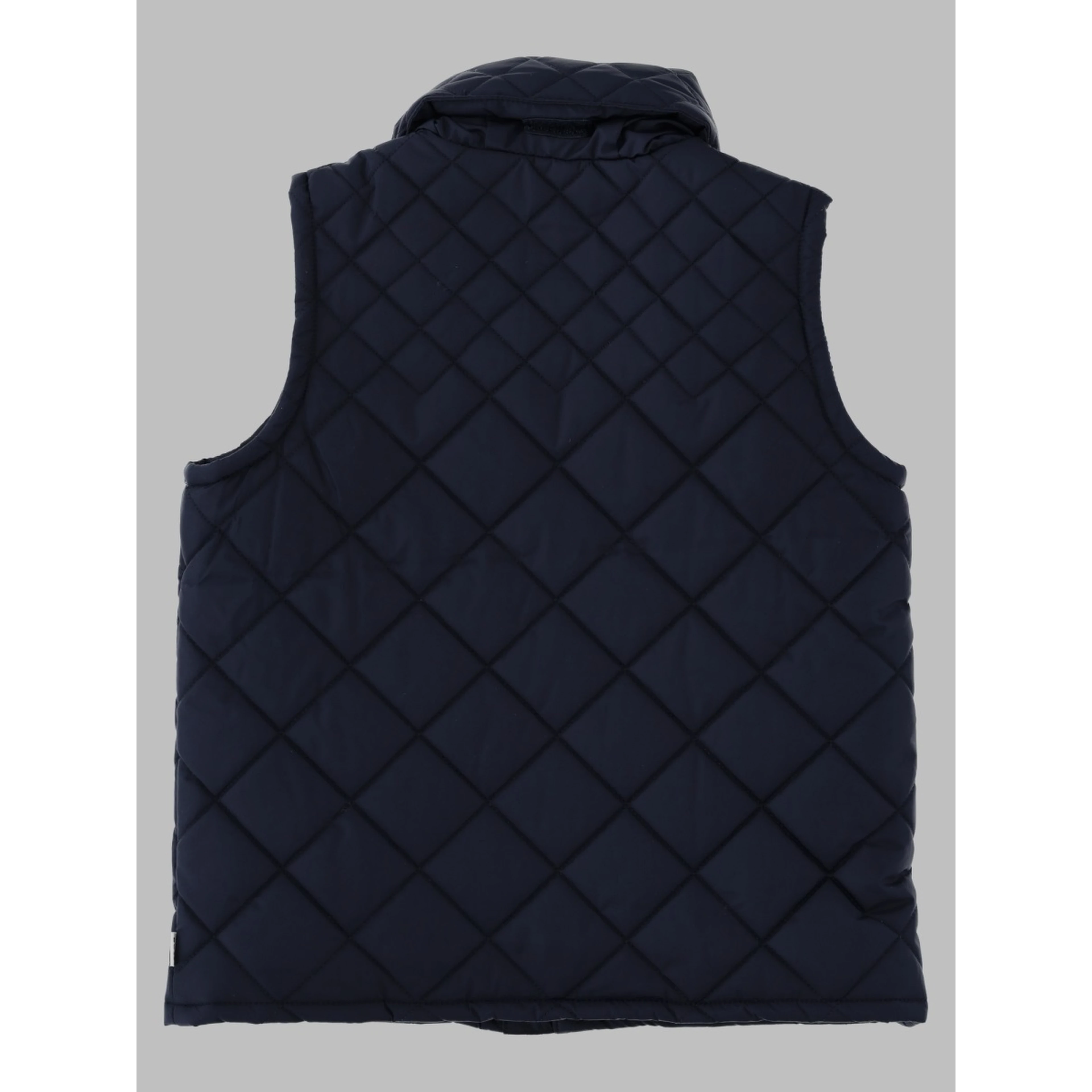 Gilet trapuntato con cappuccio e zip intera