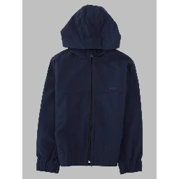 Felpa con cappuccio e zip in pile elasticizzato
