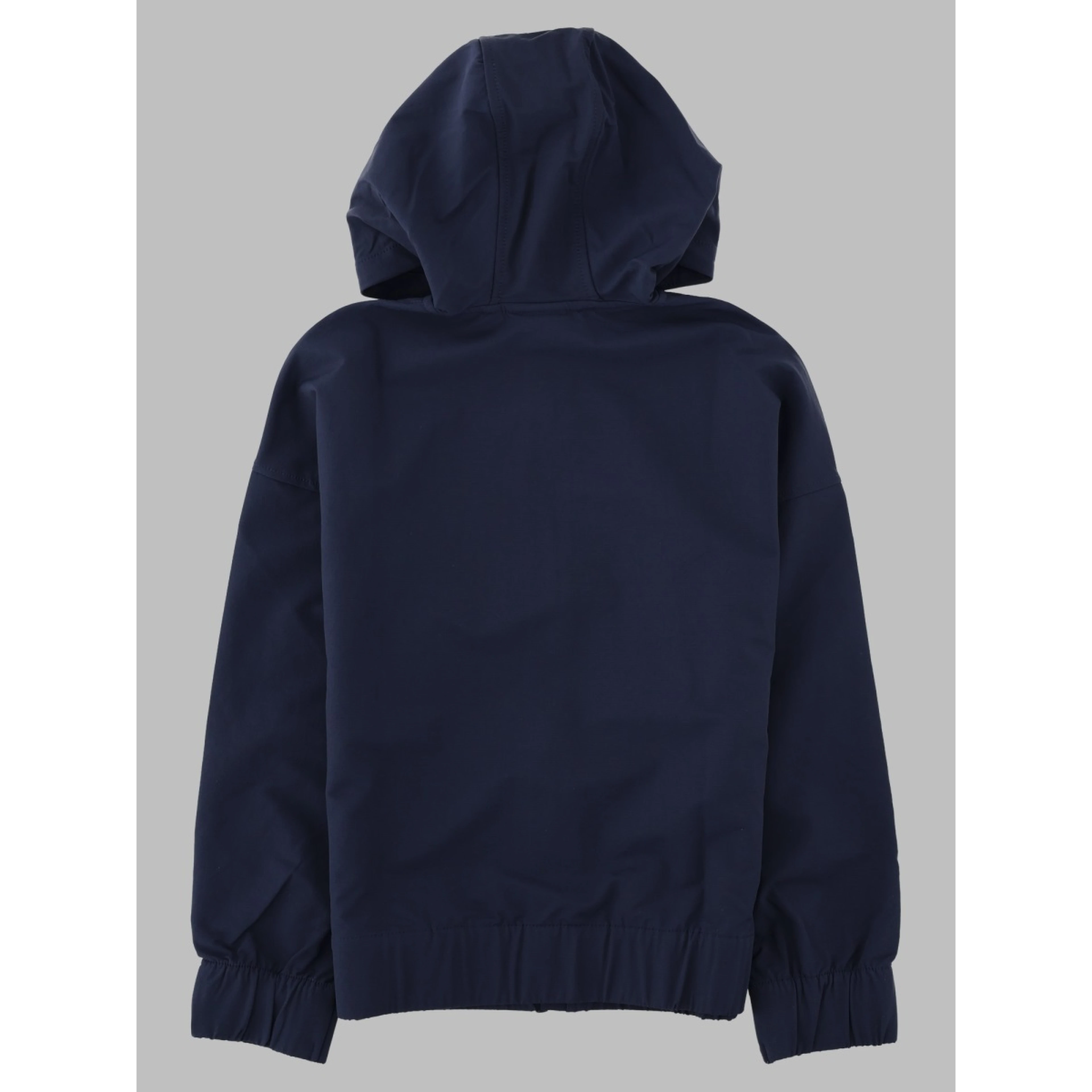 Felpa con cappuccio e zip in pile elasticizzato