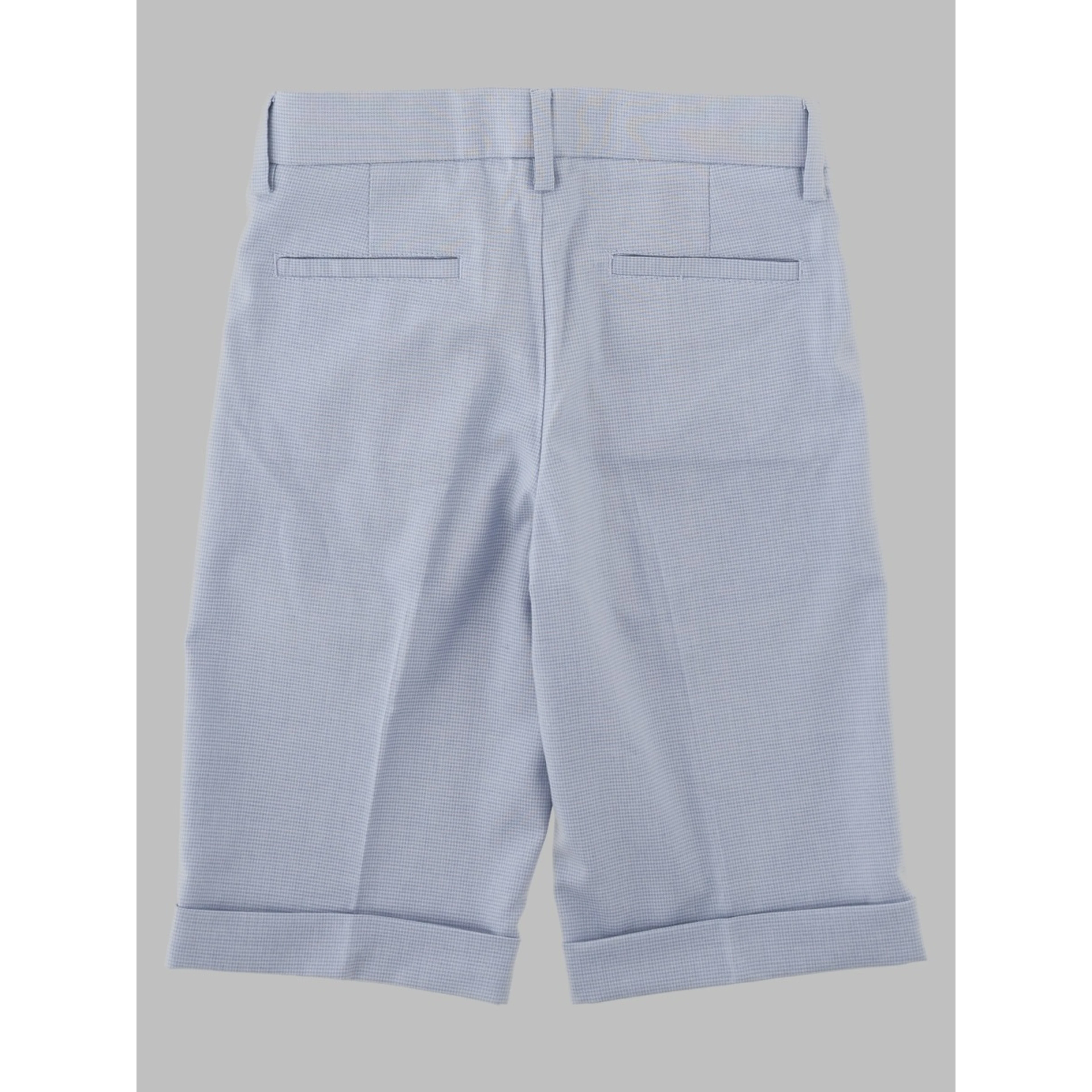 Shorts in pied de poule con vita regolabile grazie ad elastico interno