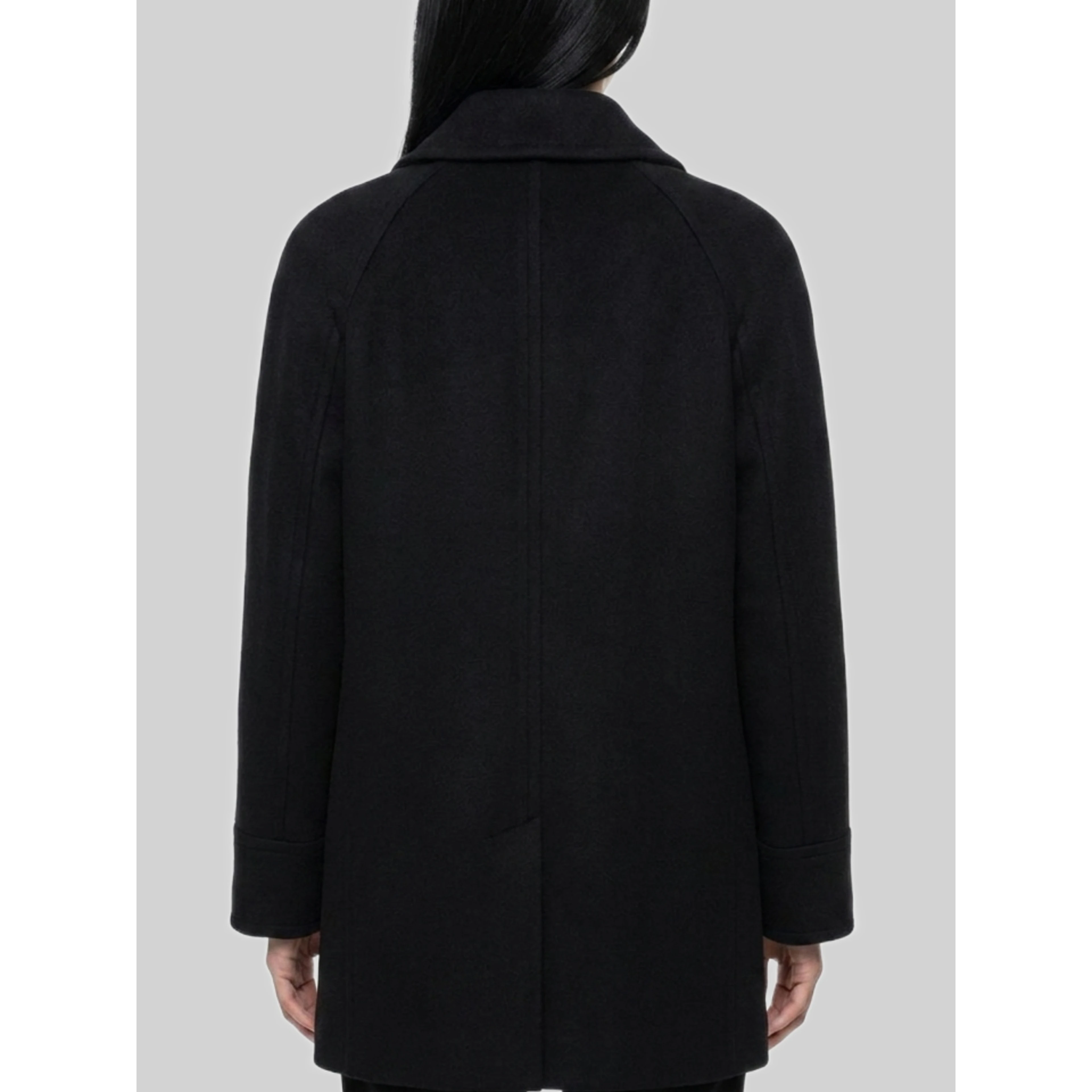 Double-breasted wool coat