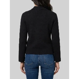 Polo cardigan in wool