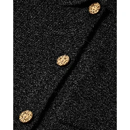 Polo cardigan in wool