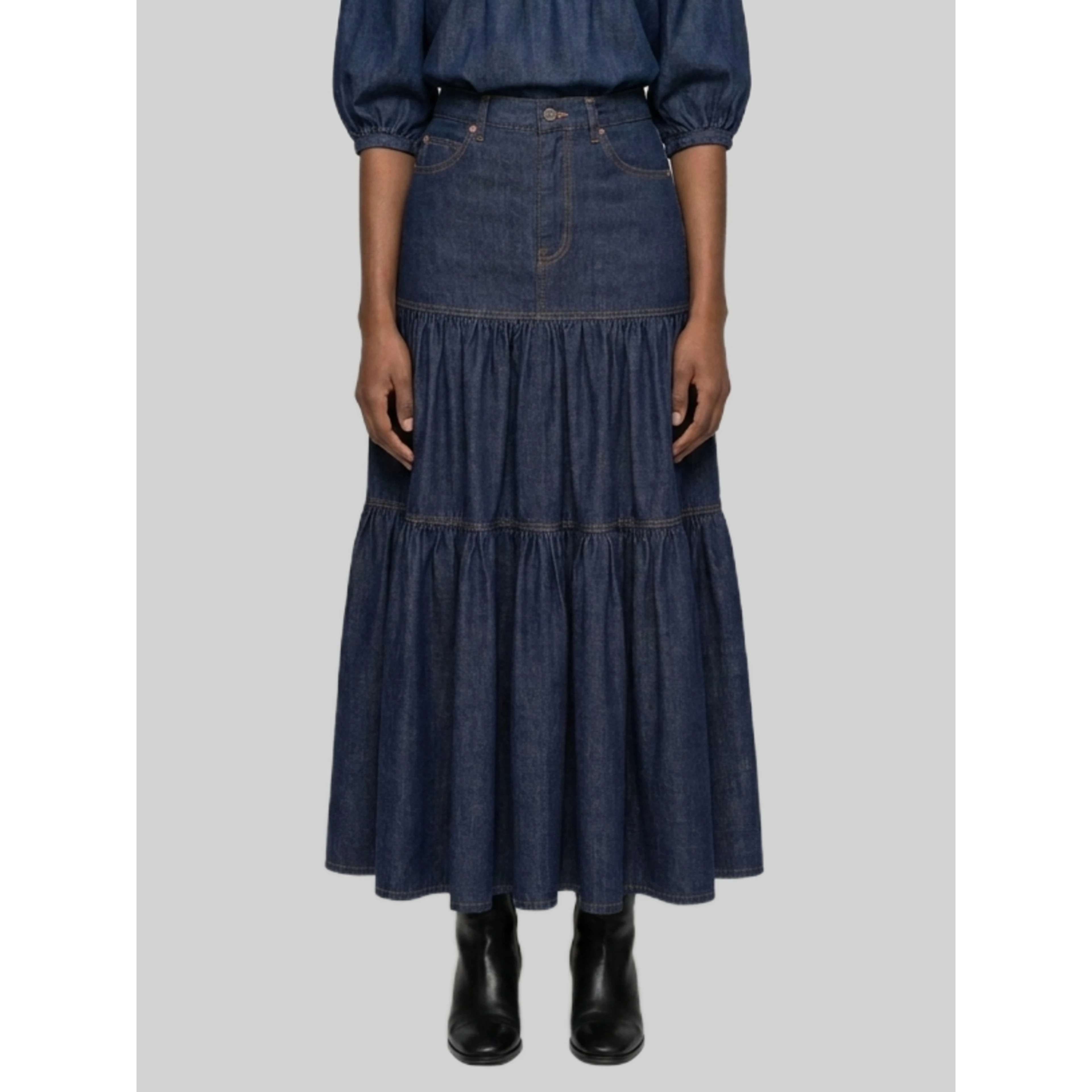 Country skirt in Indigo denim