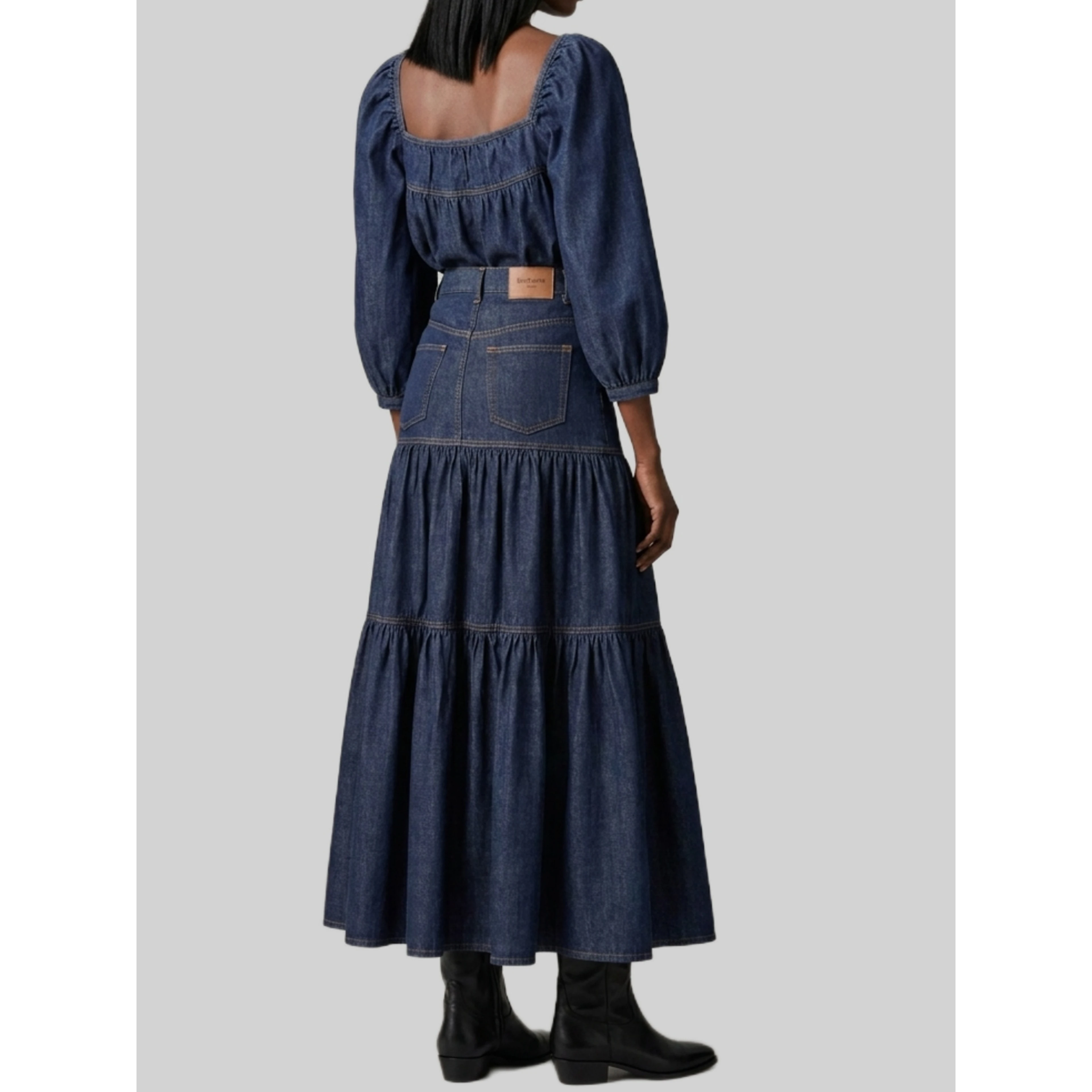 Country skirt in Indigo denim