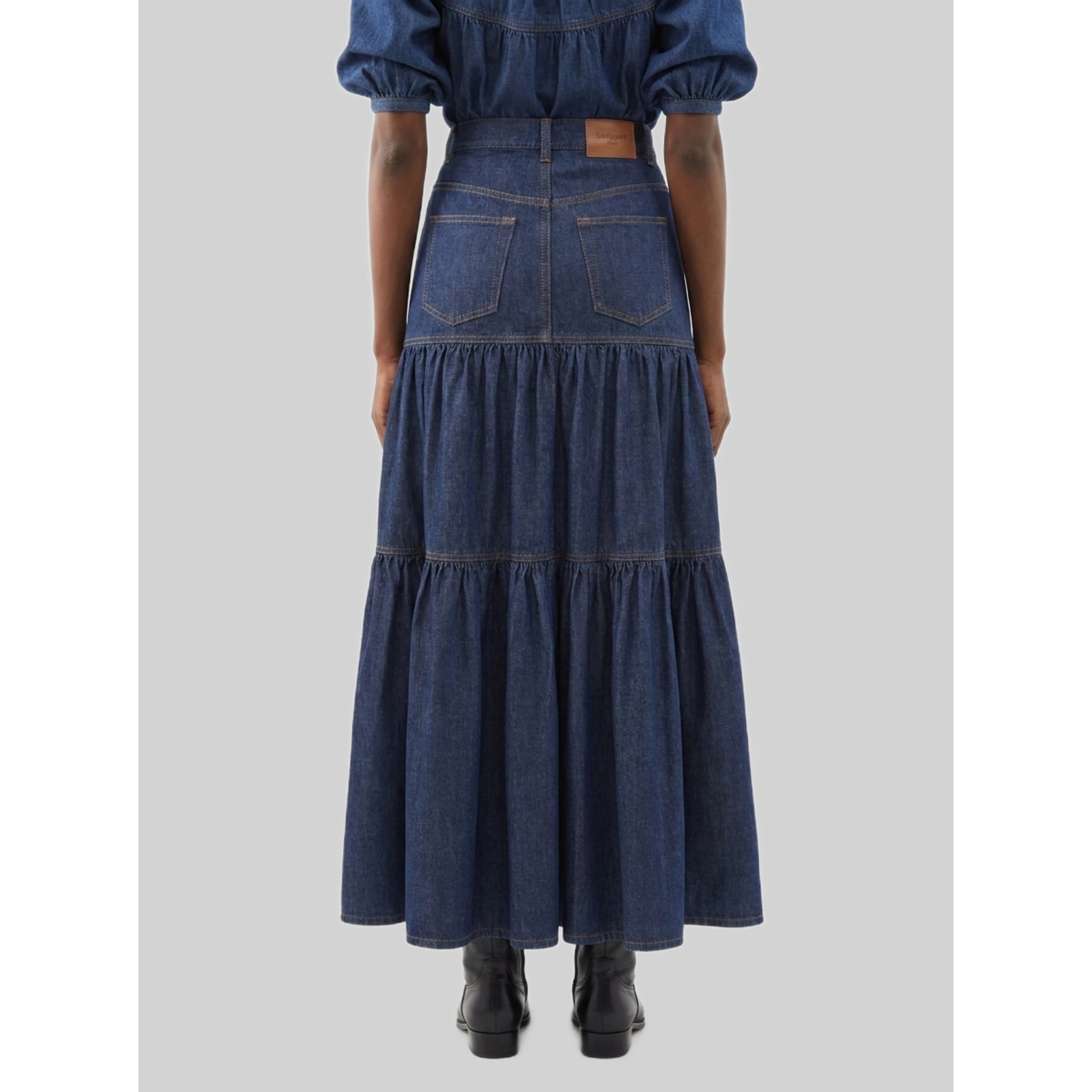 Country skirt in Indigo denim