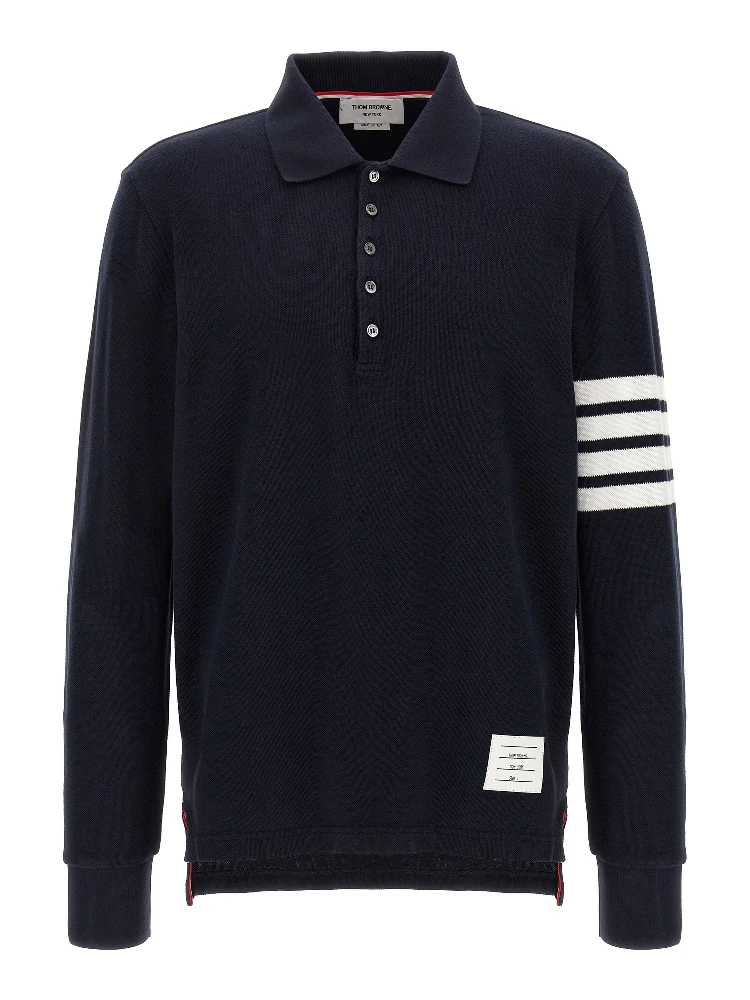 Blue Cotton Polo Shirt