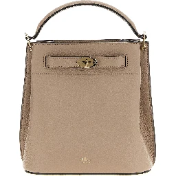 Gray Calfskin Crossbody Bag