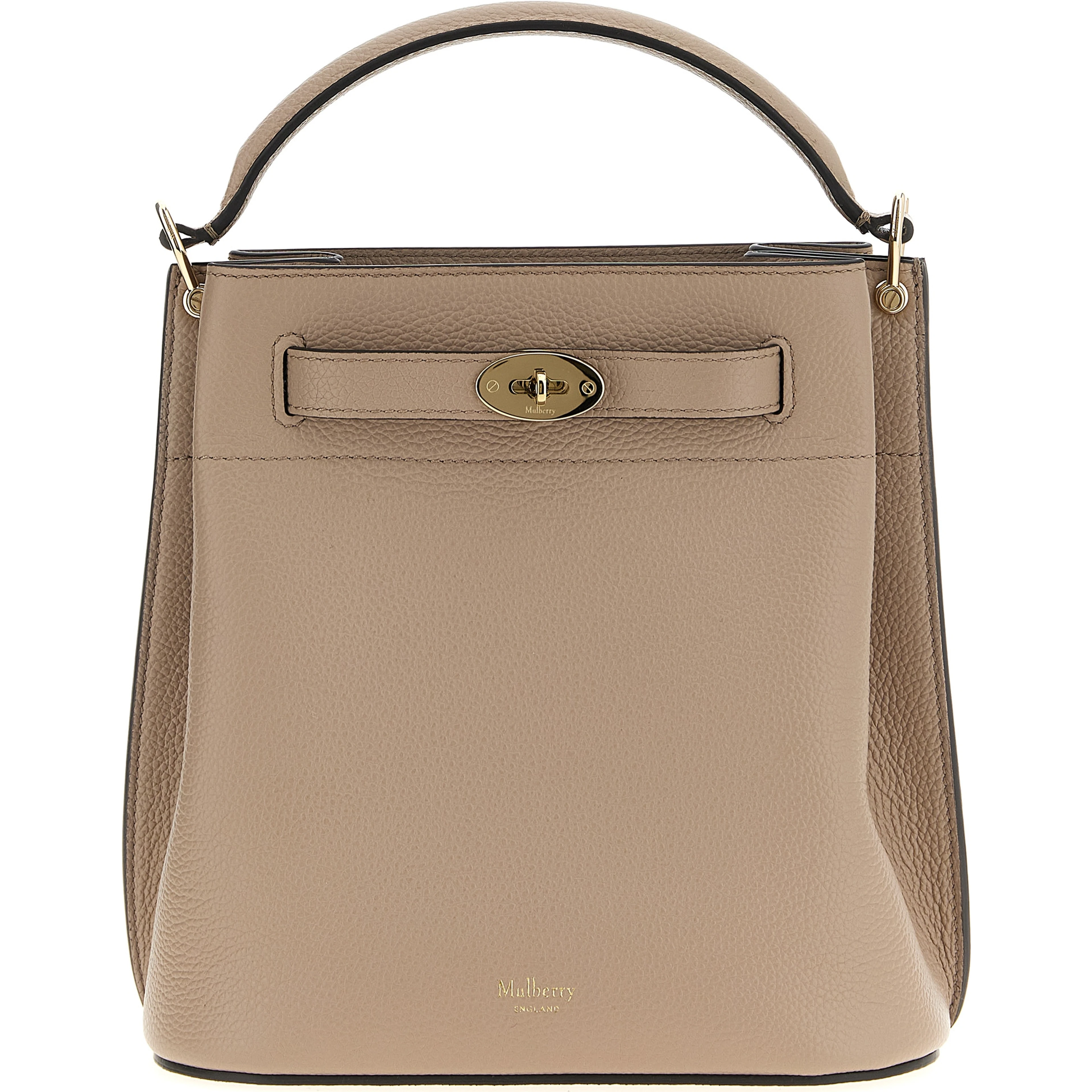 Gray Calfskin Crossbody Bag