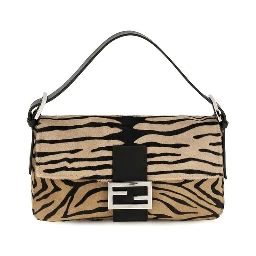 Beige Calf Leather Bos Taurus Shoulder Bag