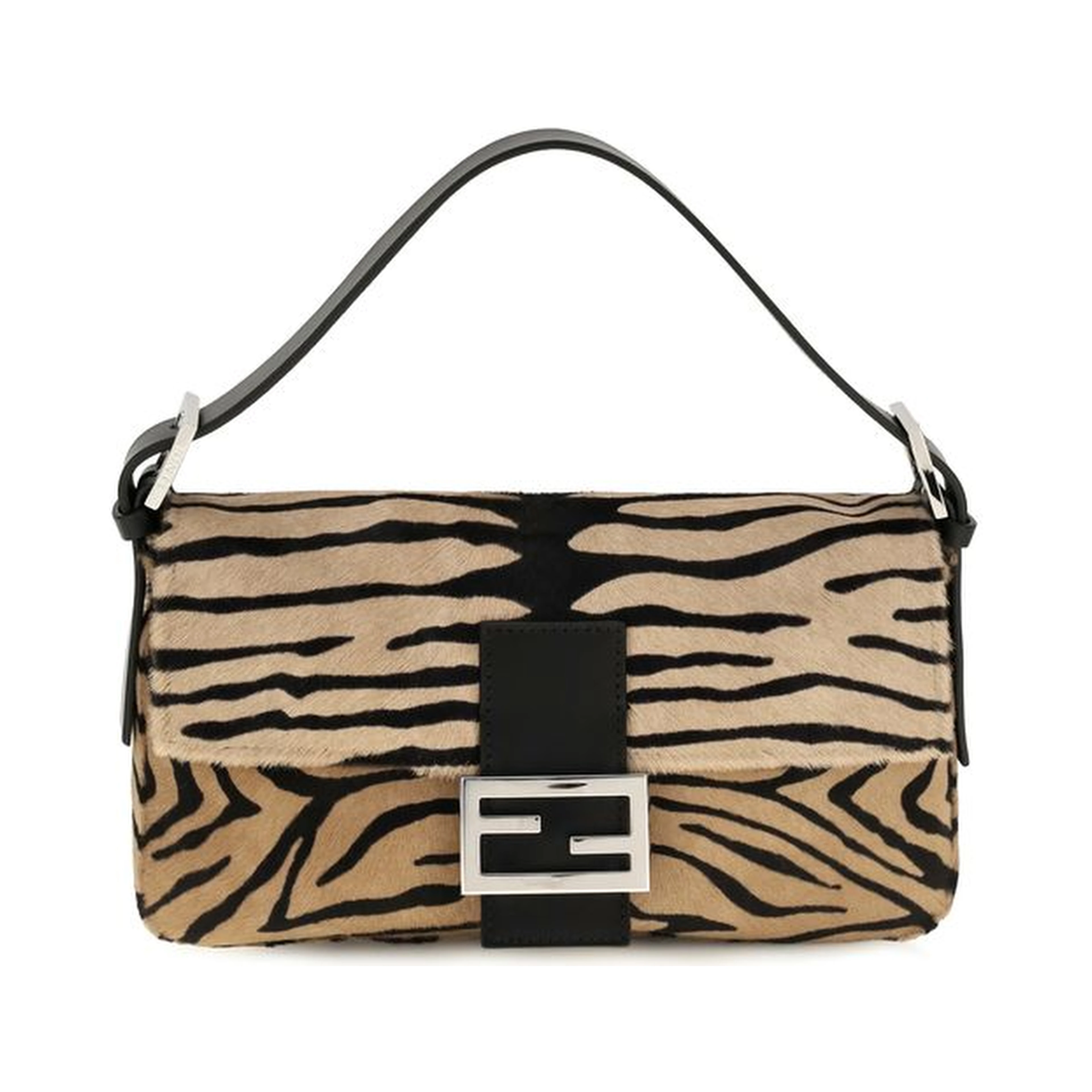 Beige Calf Leather Bos Taurus Shoulder Bag