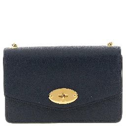 Blue Calfskin Crossbody Bag