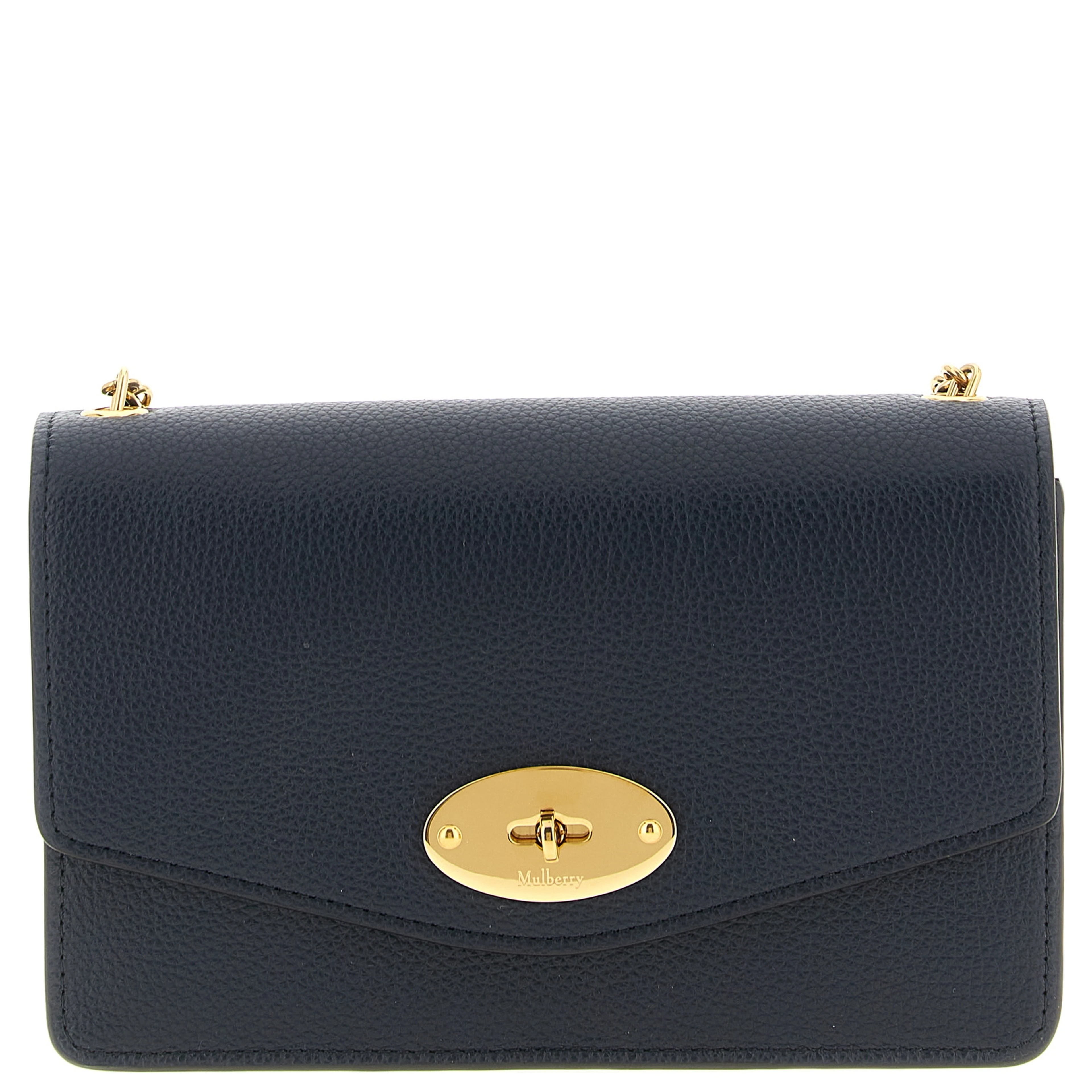 Blue Calfskin Crossbody Bag