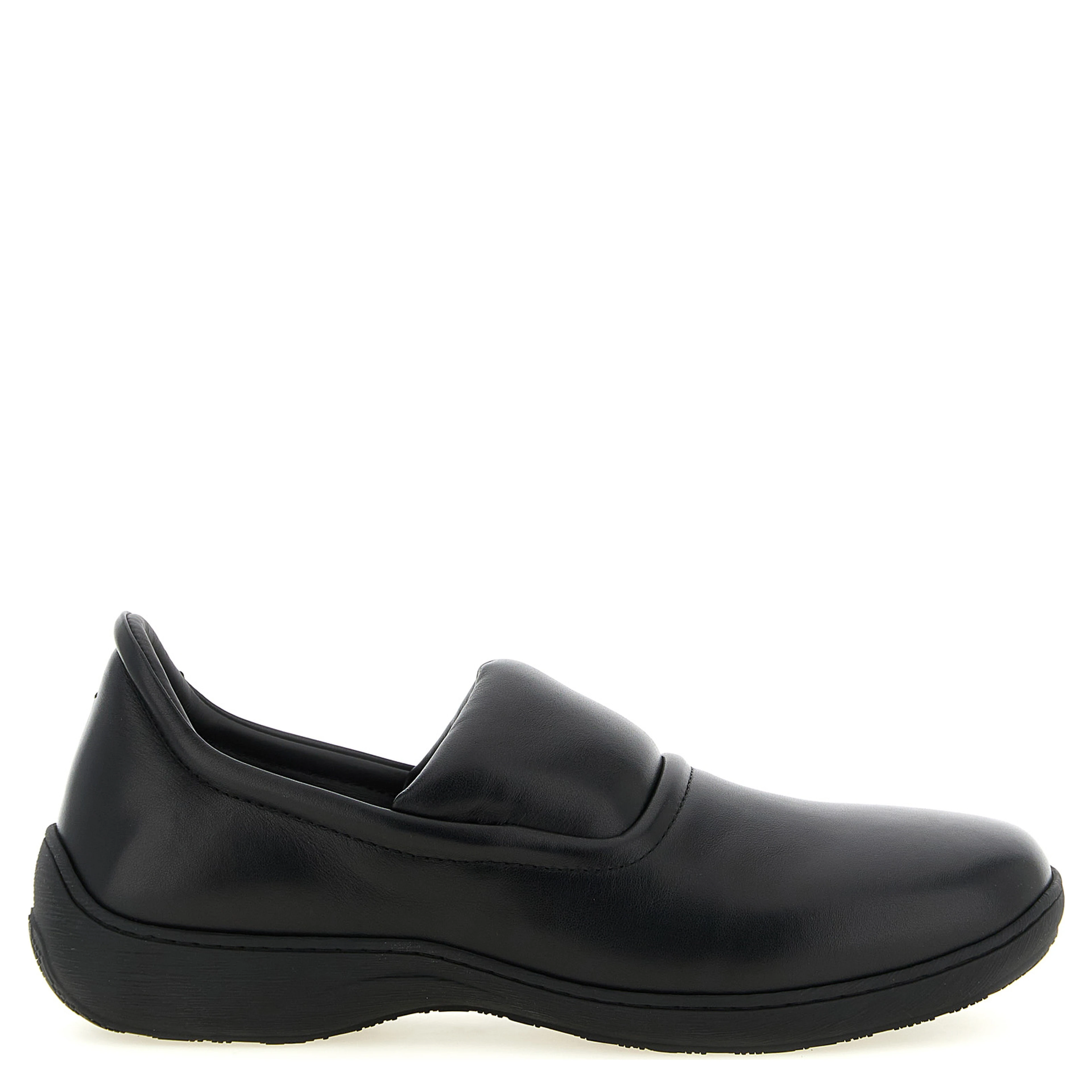Black Calfskin Slip-On Loafers
