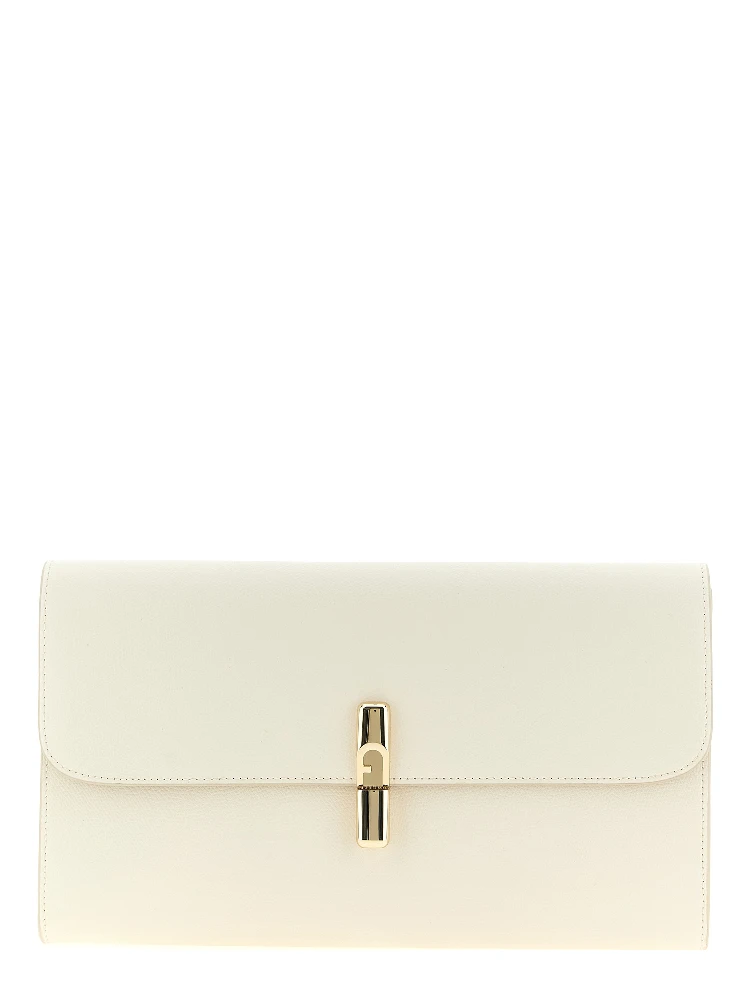 White Calfskin Clutch Bag