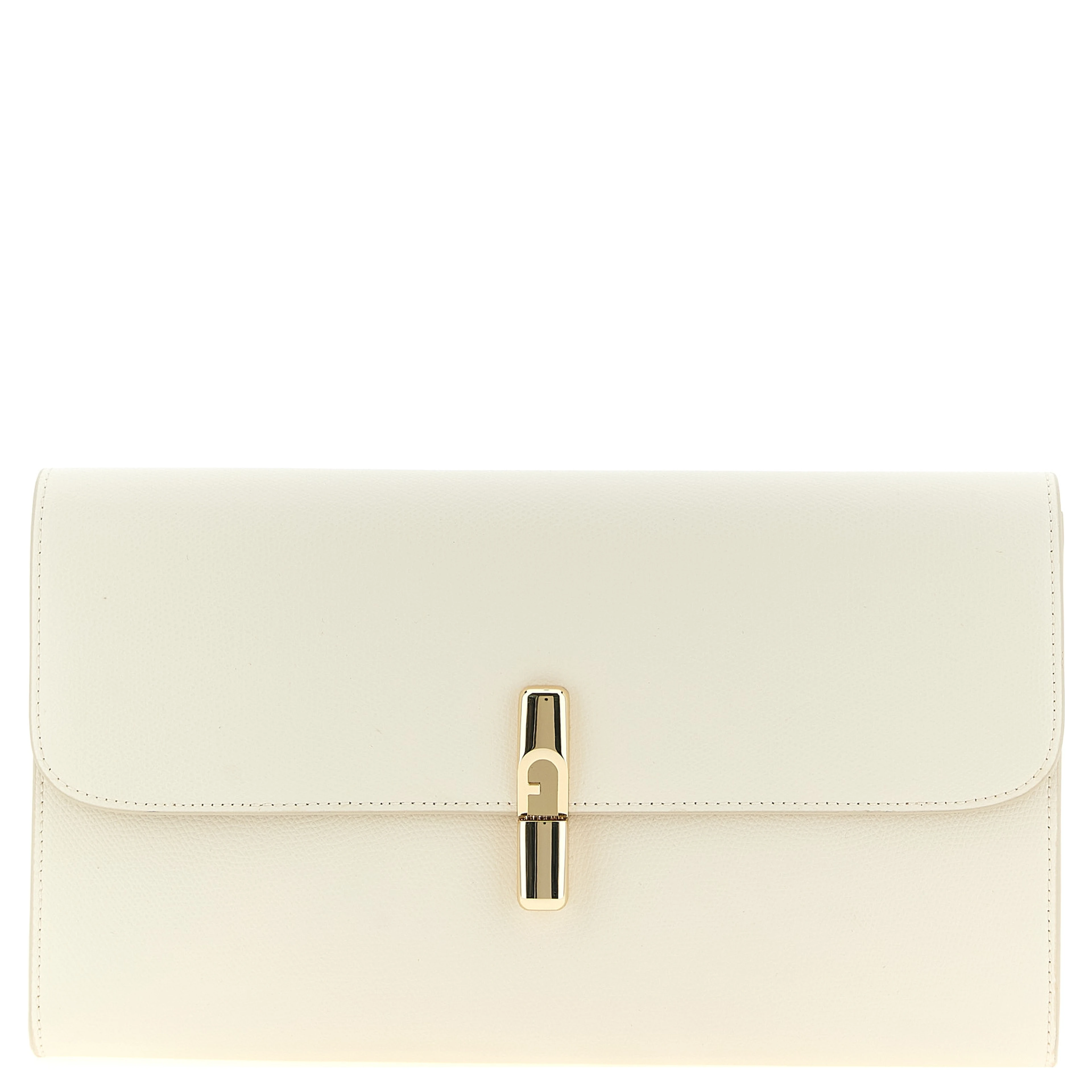 White Calfskin Clutch Bag