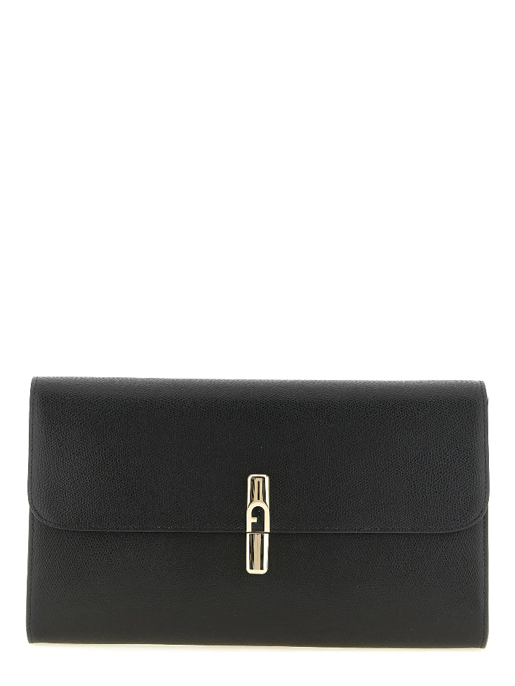 Black Calfskin Clutch Bag