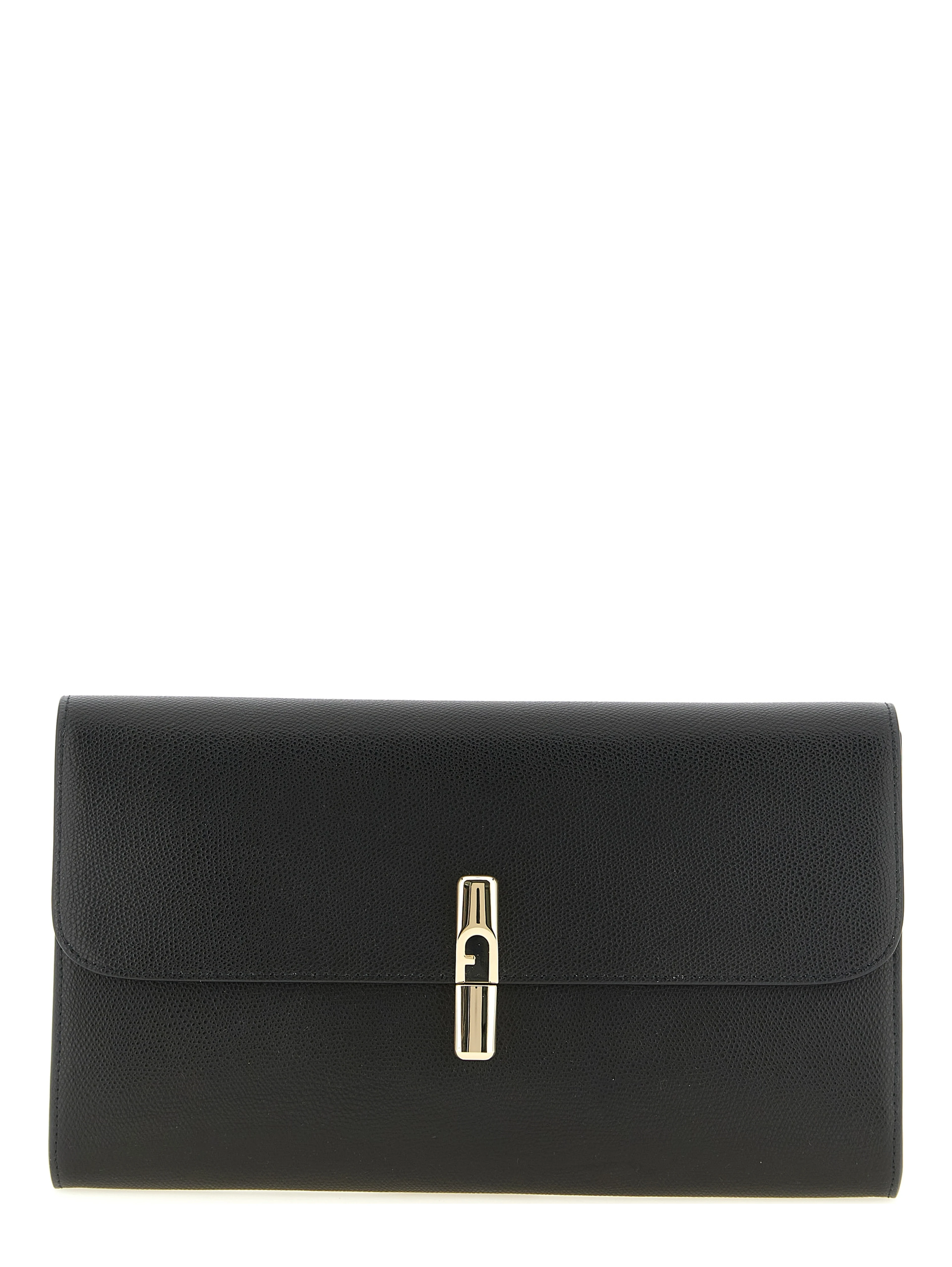 Black Calfskin Clutch Bag