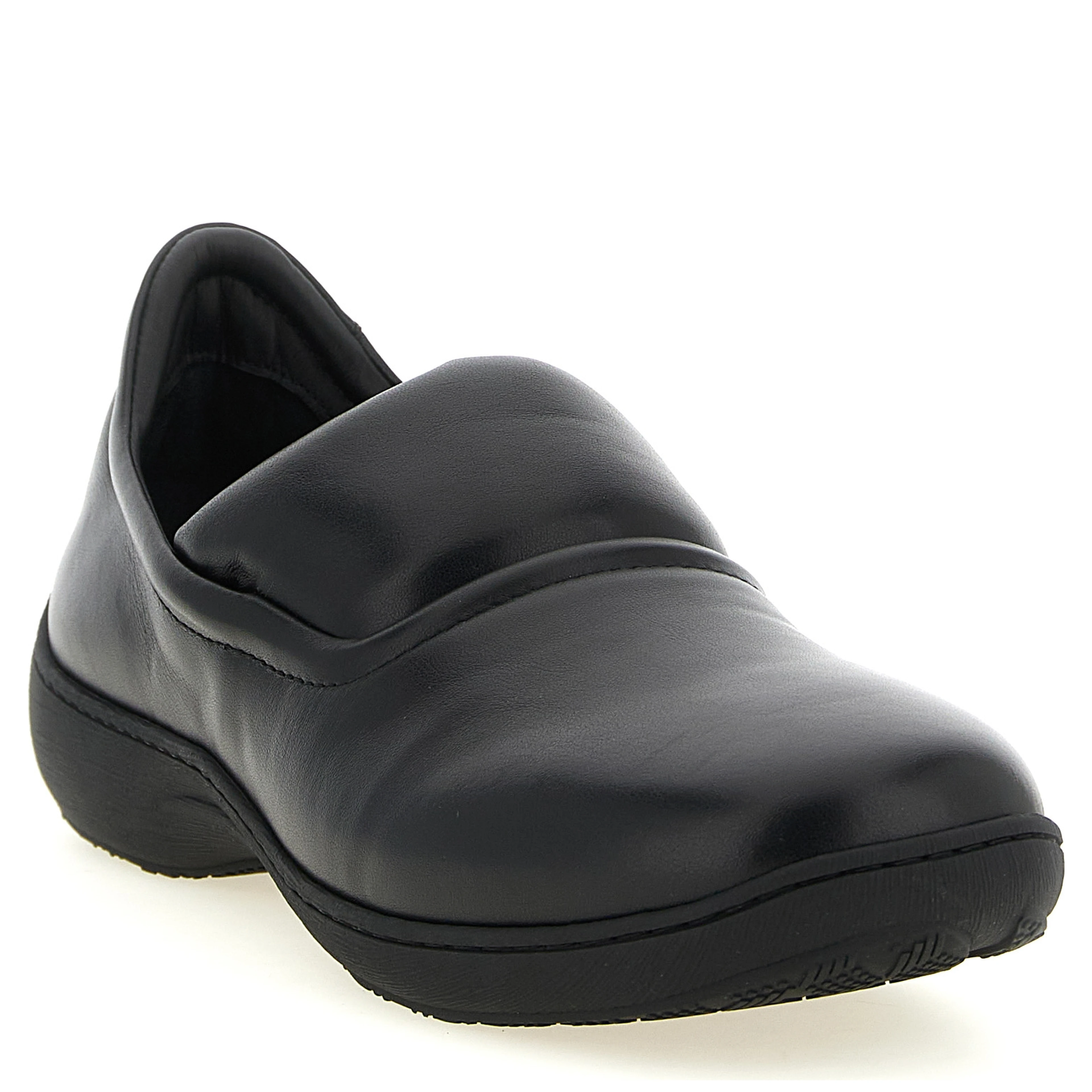 Black Calfskin Slip-On Loafers